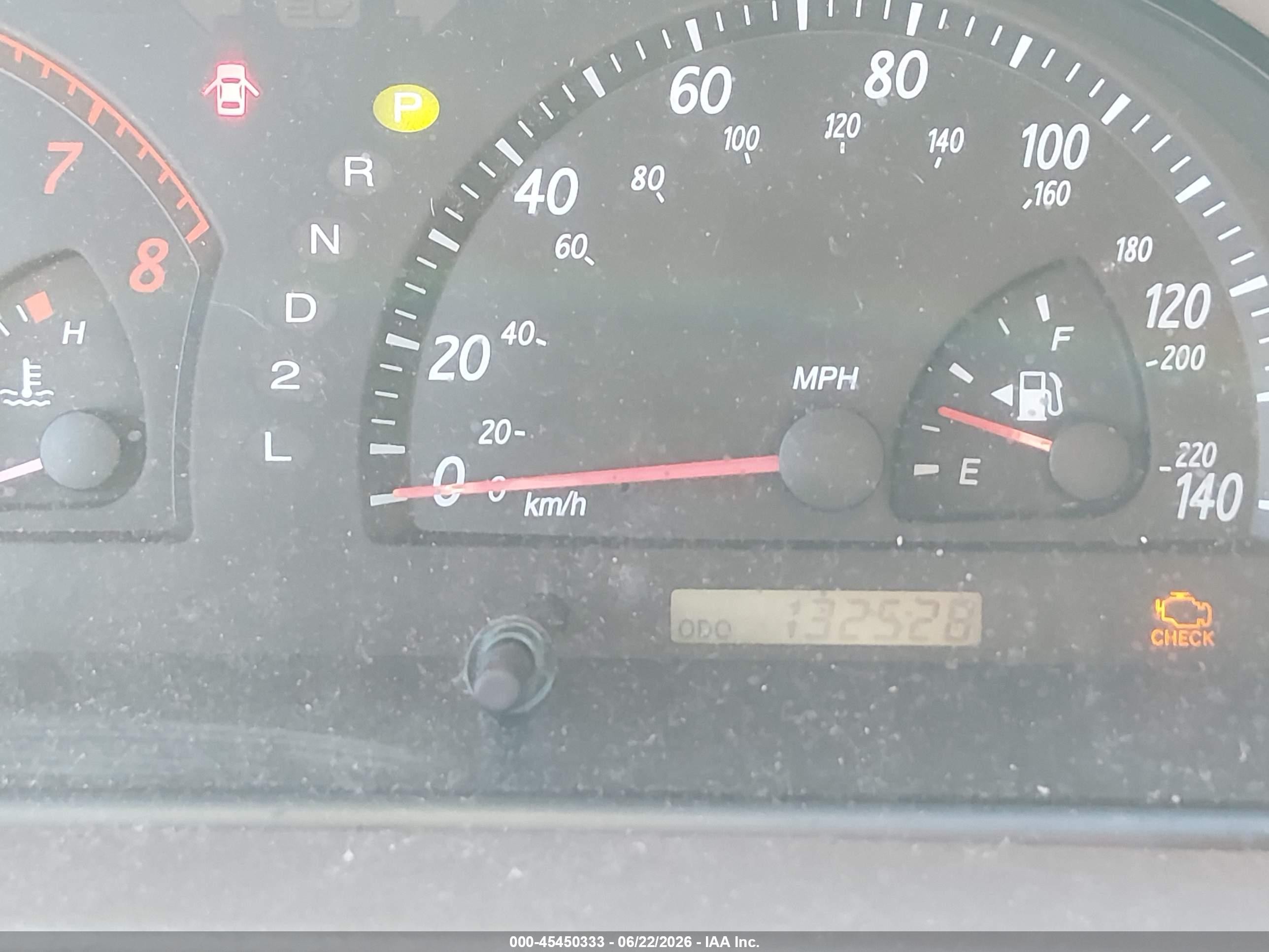 2004 Toyota Camry VIN JTDBE32K140276929 IAAI salvage auction — Normal Wear, Salvage (California), sold $600 on 2026-07-09 (photo 7)