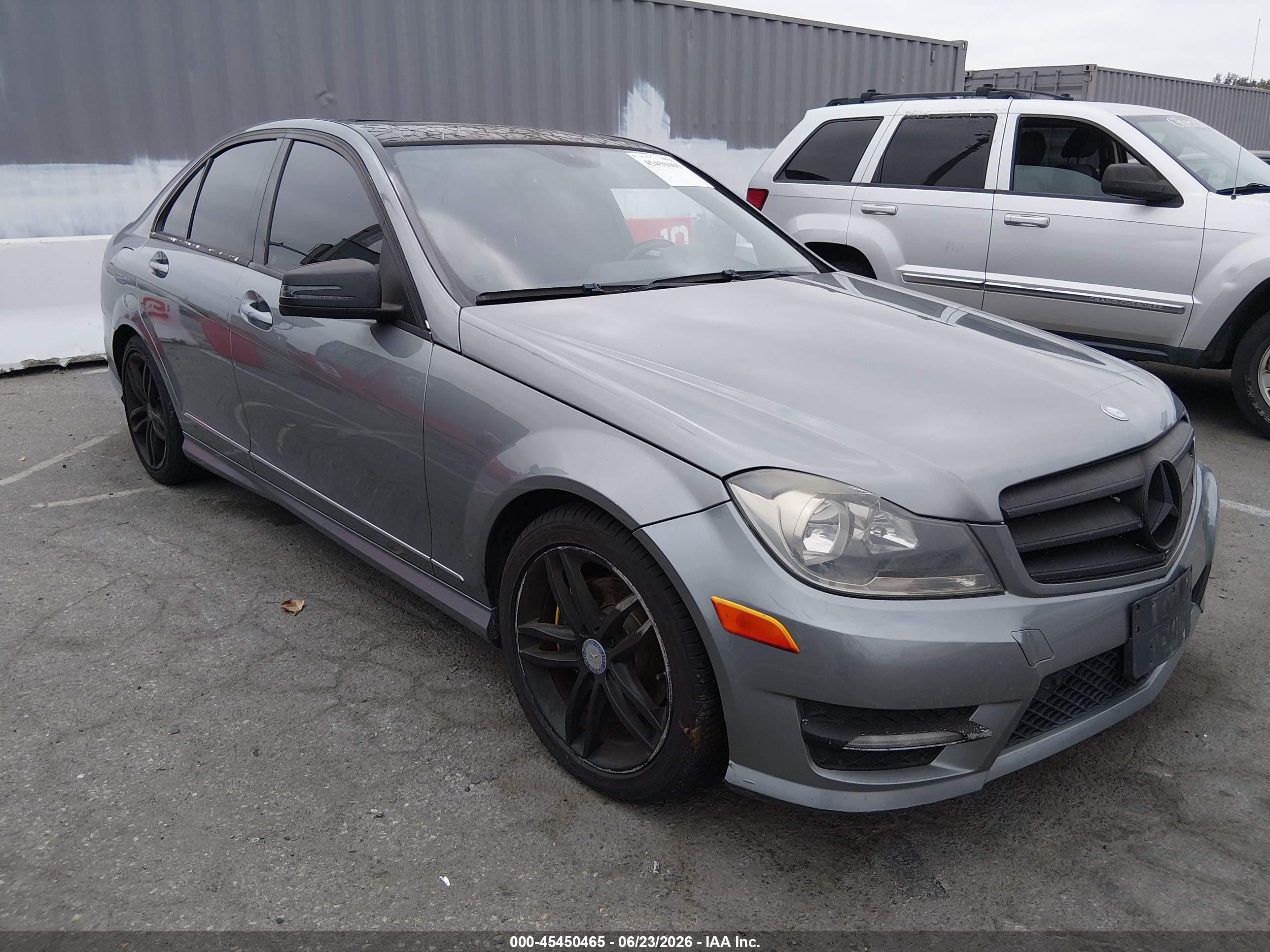 2012 Mercedes-Benz C-Class VIN WDDGF4HB3CR220099 IAAI salvage auction — Normal Wear, Clear - Dealer Only (California), sold $1,175 on 2026-07-06 (photo 1)
