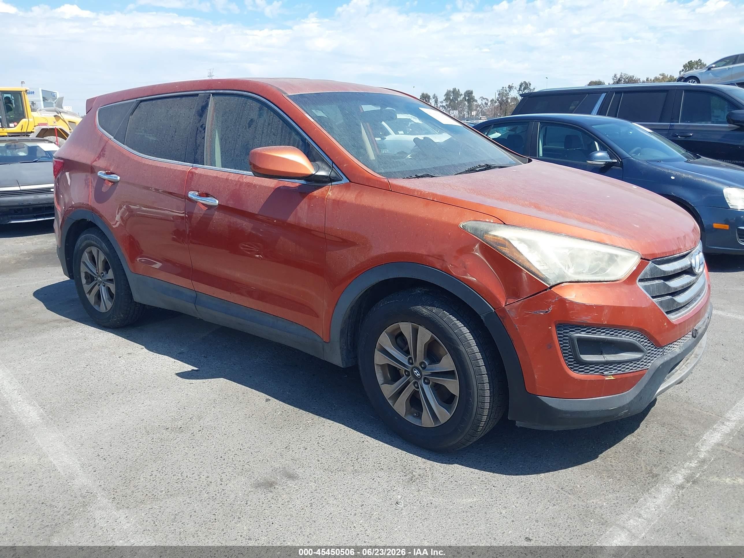 2016 Hyundai Santa Fe VIN 5XYZT3LBXGG326468 IAAI salvage auction — Normal Wear, Clear - Dealer Only (California), sold $350 on 2026-07-02 (photo 1)