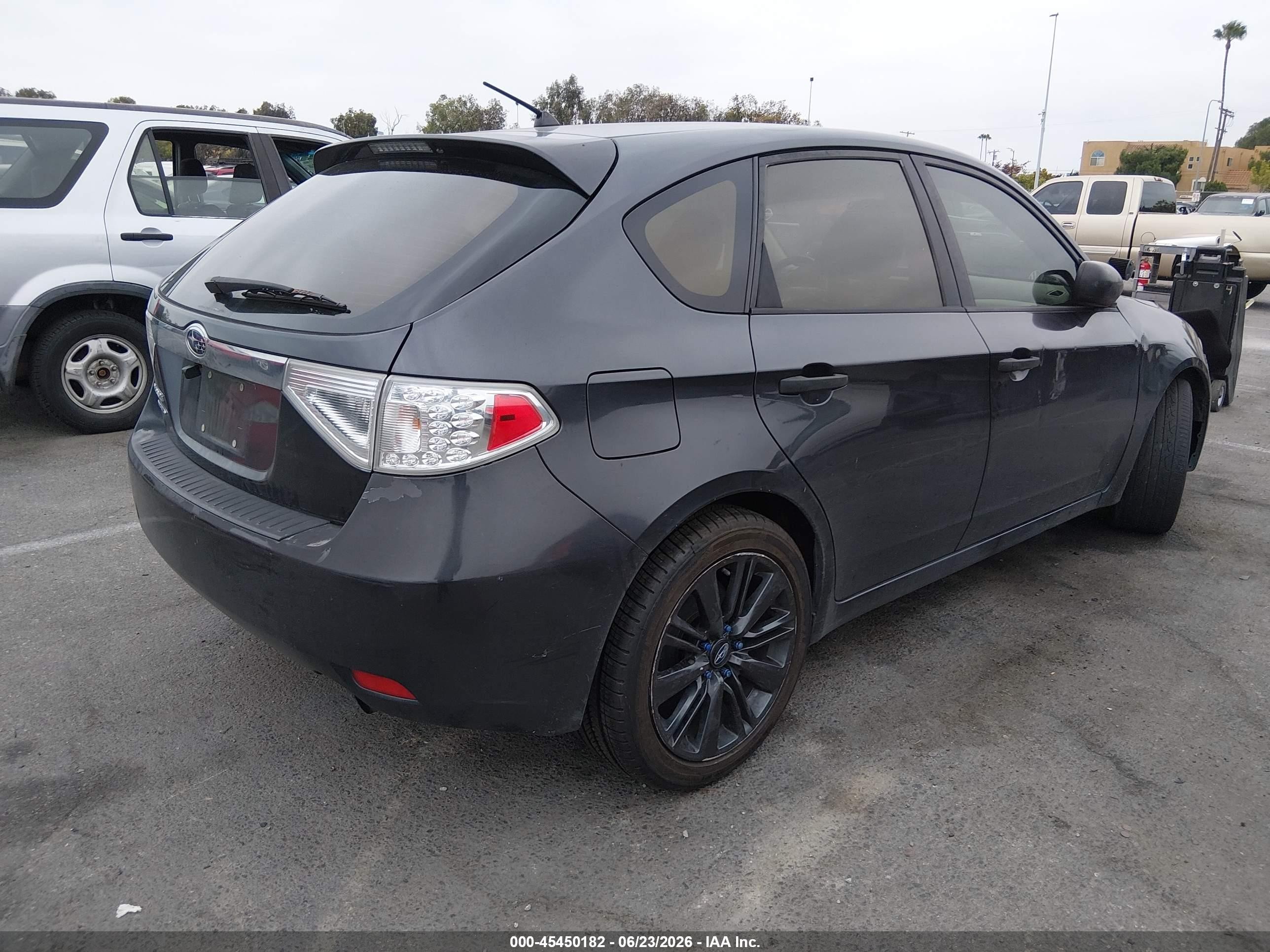2008 Subaru Impreza VIN JF1GH61618H811421 IAAI salvage auction — Normal Wear, Salvage (California), sold $300 on 2026-07-09 (photo 4)