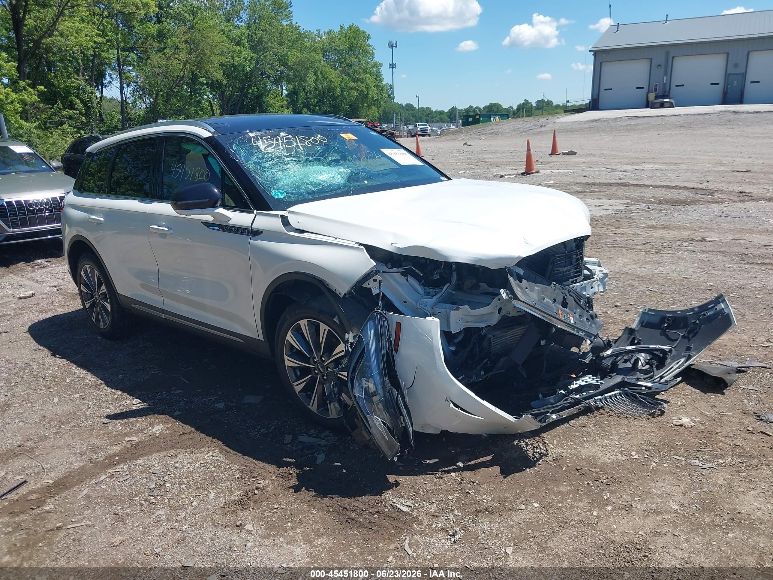 2022 Lincoln Corsair VIN 5LMCJ2C93NUL17201 IAAI salvage auction — Front End, Salvage (Indiana), sold $1,950 on 2026-09-09 (photo 1)