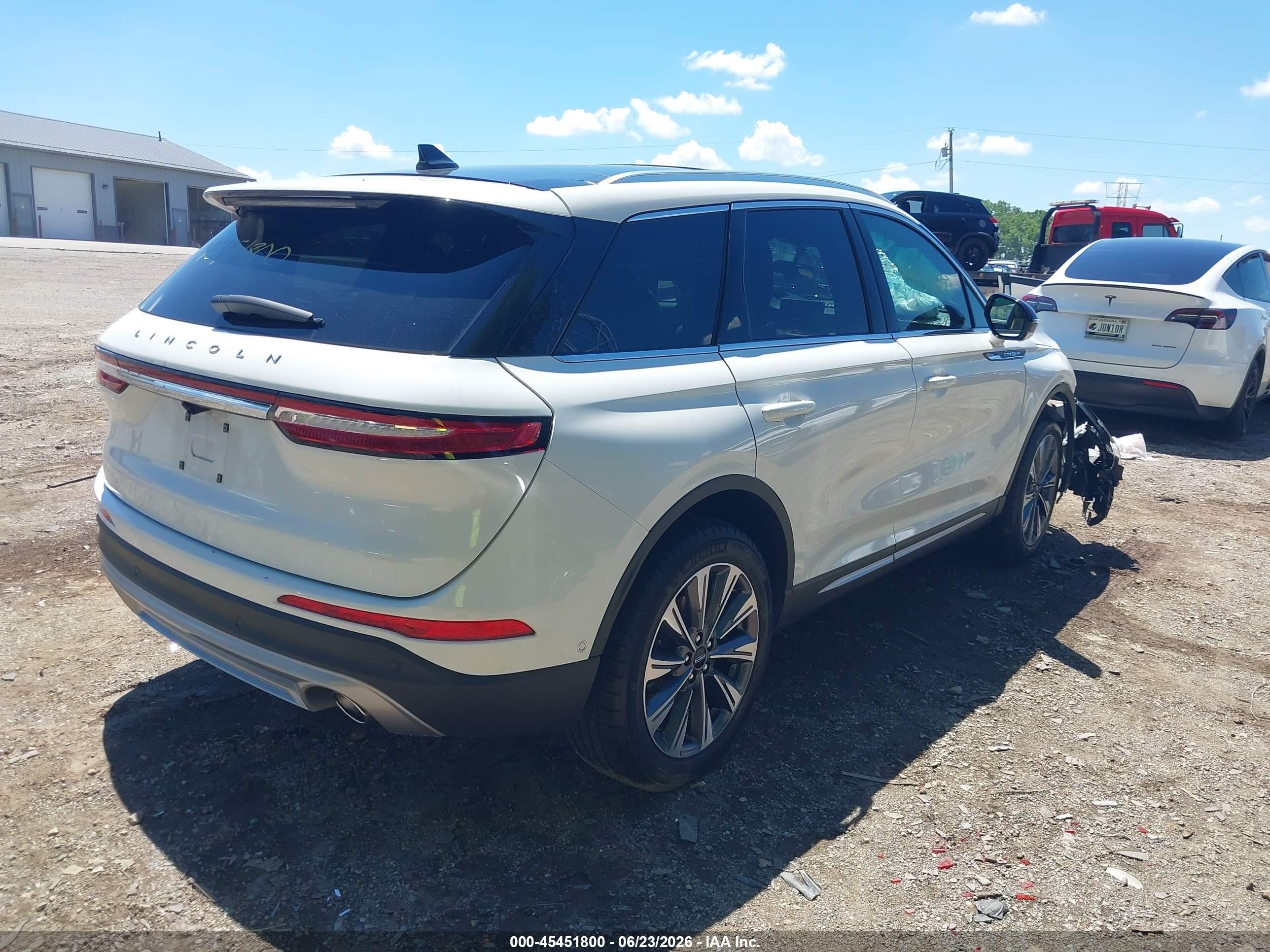 2022 Lincoln Corsair VIN 5LMCJ2C93NUL17201 IAAI salvage auction — Front End, Salvage (Indiana), sold $1,950 on 2026-09-09 (photo 4)
