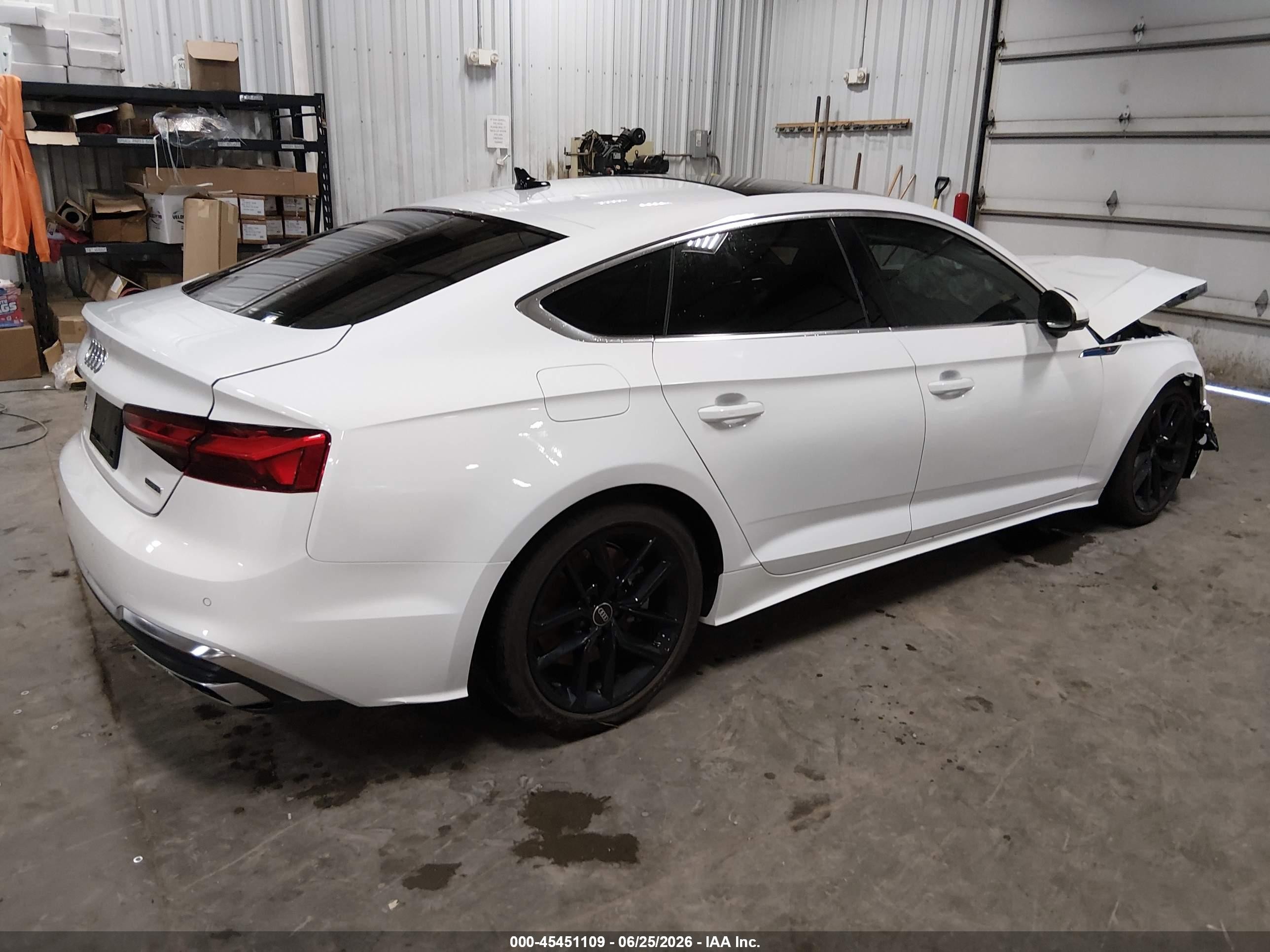 2024 Audi A5 VIN WAUFACF50RA089181 IAAI salvage auction — Front End, Salvage (Nebraska), sold $9,150 on 2026-09-08 (photo 4)