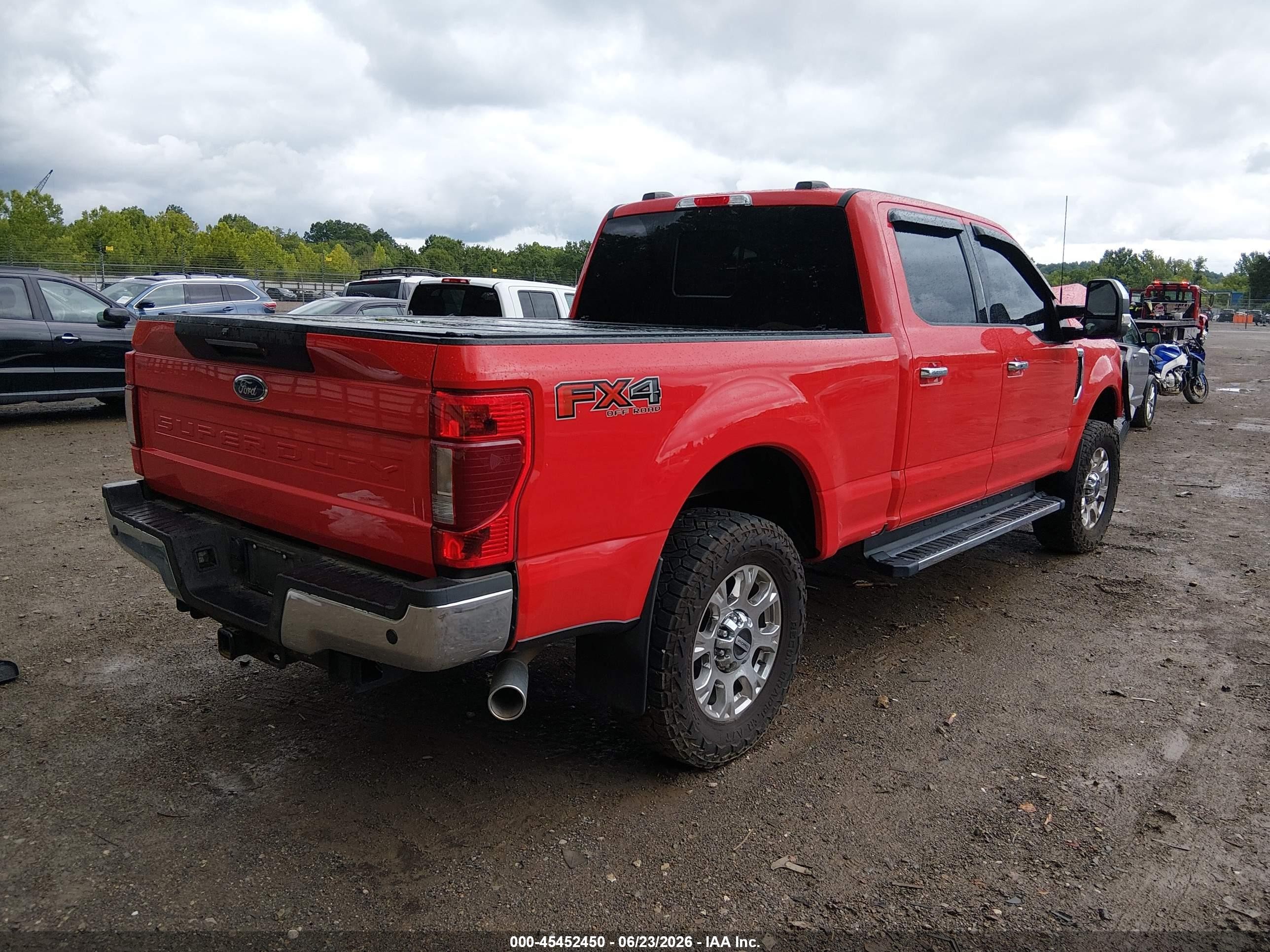 2022 Ford F250 VIN 1FT7W2BN7NEE12878 IAAI salvage auction — Front End, Clear (Tennessee), sold $19,000 on 2026-09-25 (photo 4)