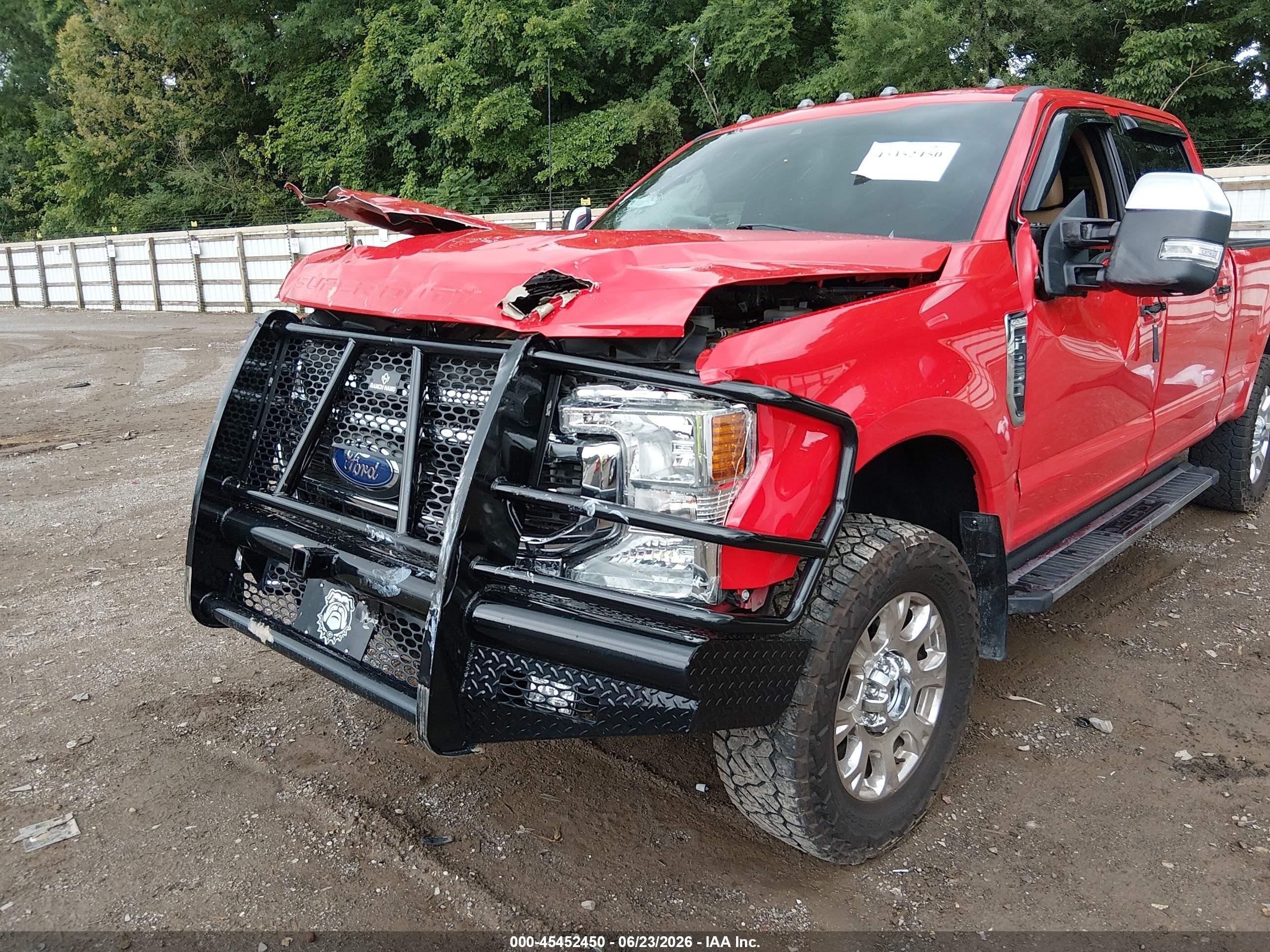 2022 Ford F250 VIN 1FT7W2BN7NEE12878 IAAI salvage auction — Front End, Clear (Tennessee), sold $19,000 on 2026-09-25 (photo 6)