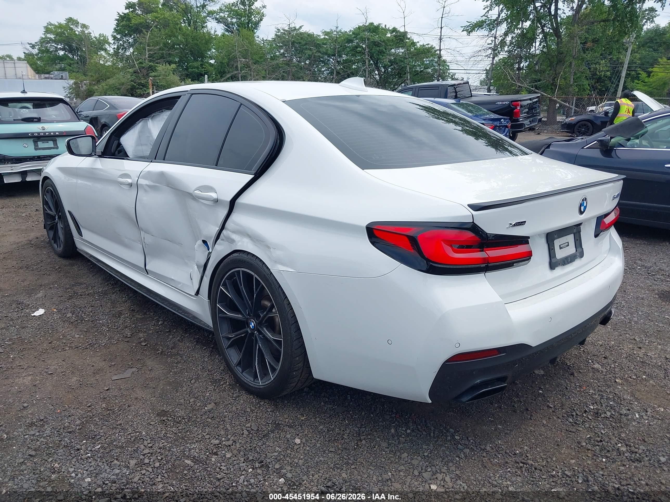 2022 BMW 5 Series VIN WBA73BJ04NCJ91859 IAAI salvage auction — Front End, Salvage (Idaho), sold $25,500 on 2026-09-24 (photo 6)