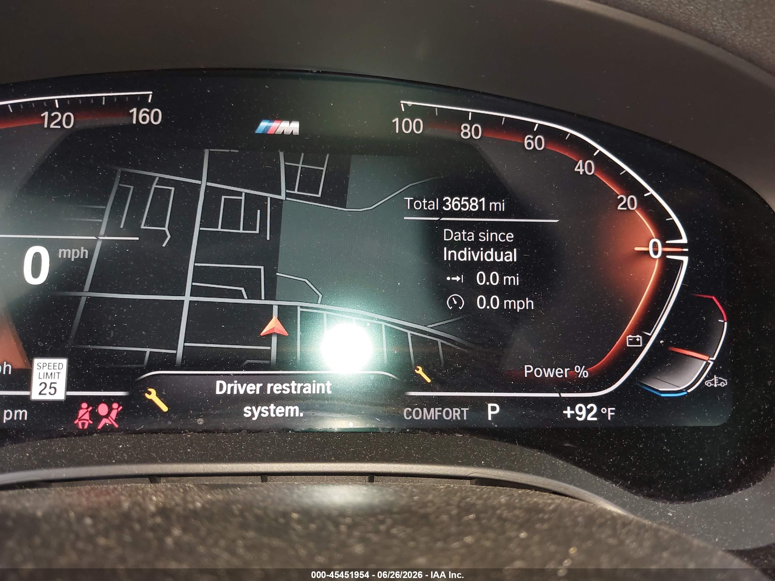 2022 BMW 5 Series VIN WBA73BJ04NCJ91859 IAAI salvage auction — Front End, Salvage (Idaho), sold $25,500 on 2026-09-24 (photo 7)