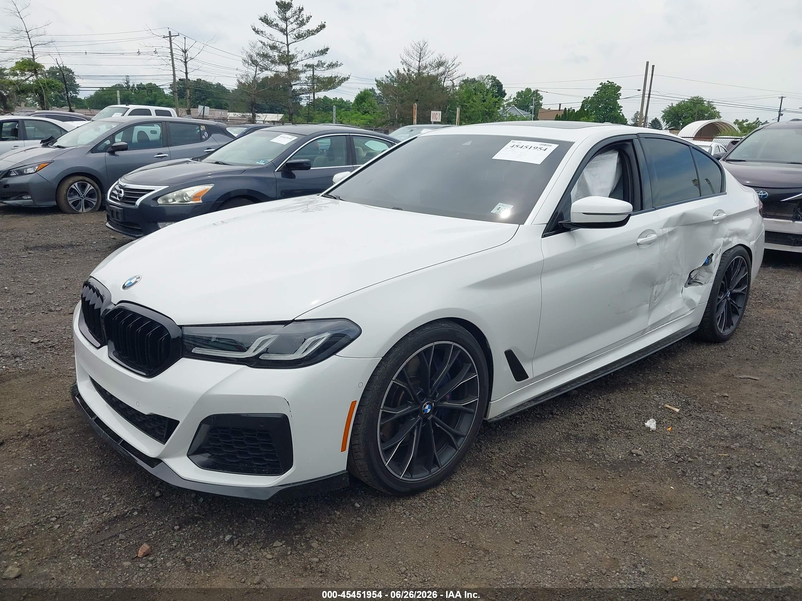 2022 BMW 5 Series VIN WBA73BJ04NCJ91859 IAAI salvage auction — Front End, Salvage (Idaho), sold $25,500 on 2026-09-24 (photo 2)