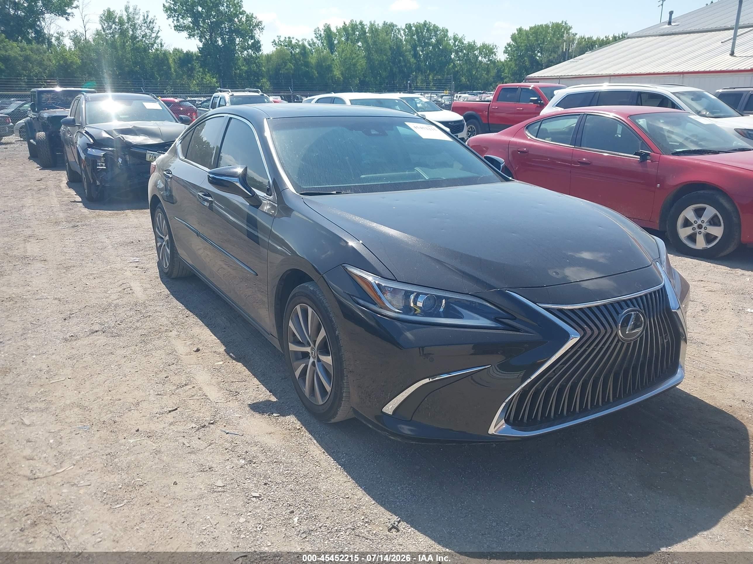 2019 Lexus ES 350 VIN 58ABZ1B16KU010624 — IAAI salvage auction photo