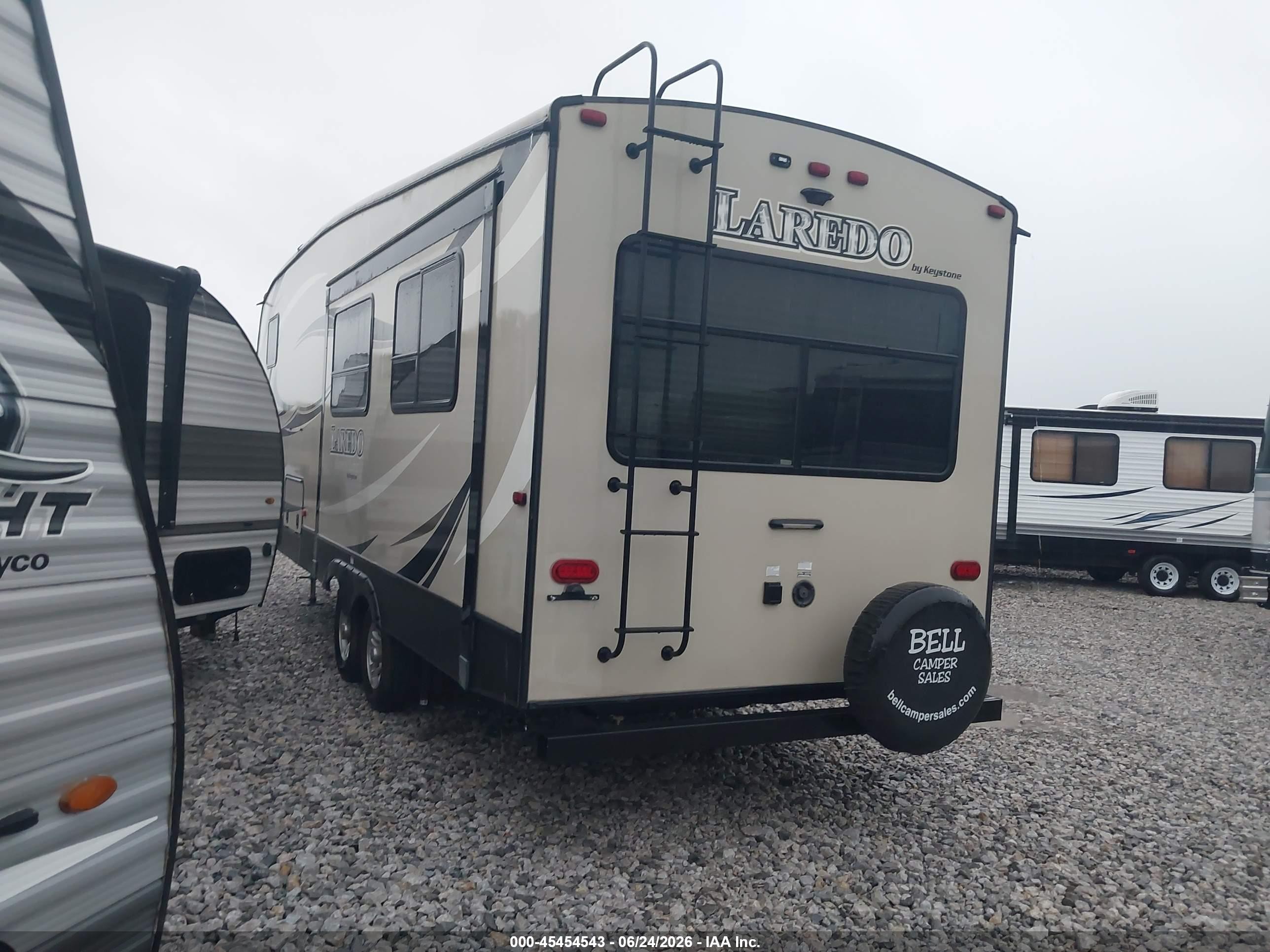 2018 Keystone rv Other VIN 4YDF26828JV601073 IAAI salvage auction — Hail, Junk (Oklahoma), sold $2,050 on 2026-09-02 (photo 3)