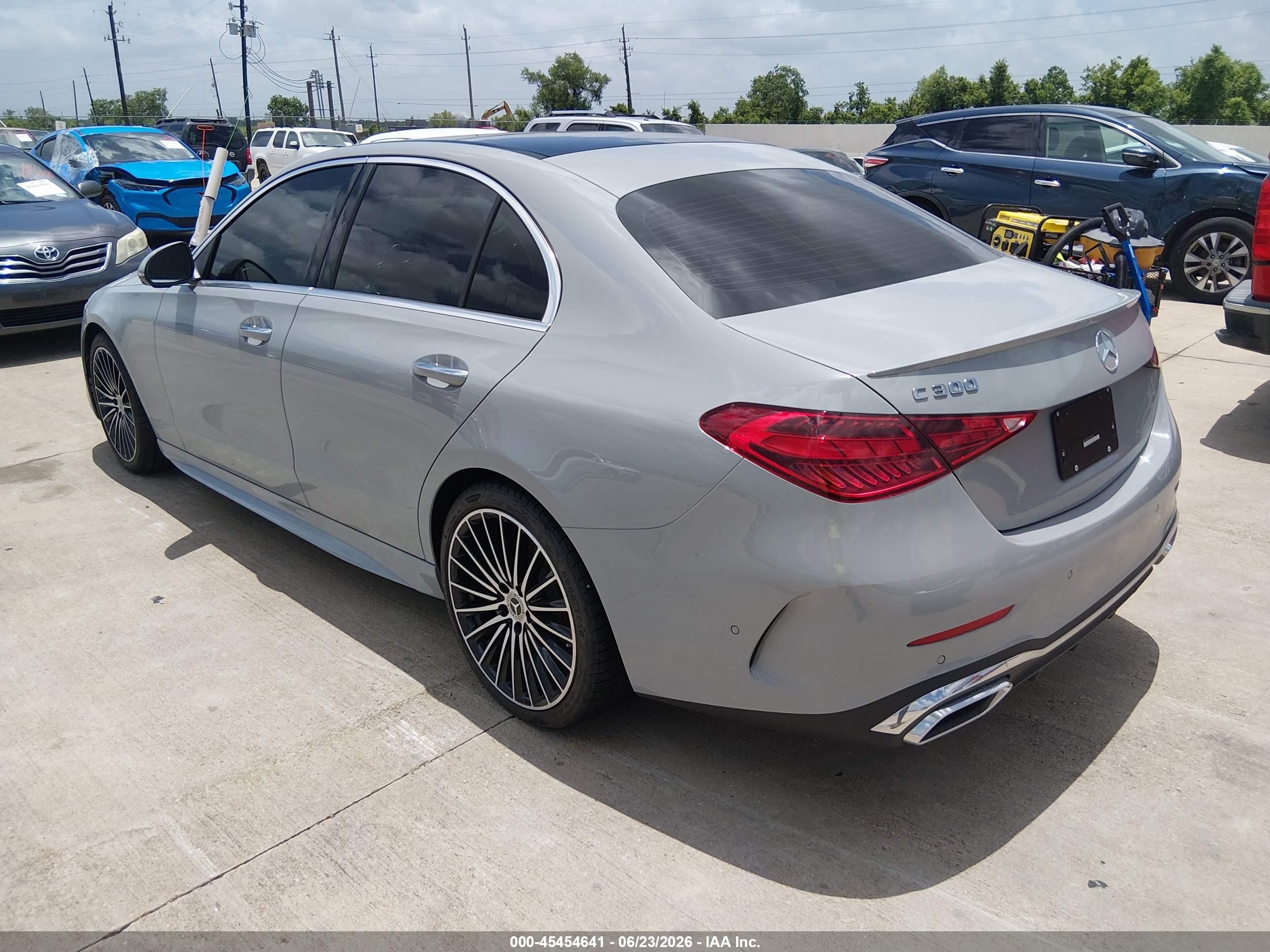 2026 Mercedes-Benz C-Class VIN W1KAF4GB1TR339034 IAAI salvage auction — Water/Flood, Salvage (Texas), sold $25,500 on 2026-08-19 (photo 3)