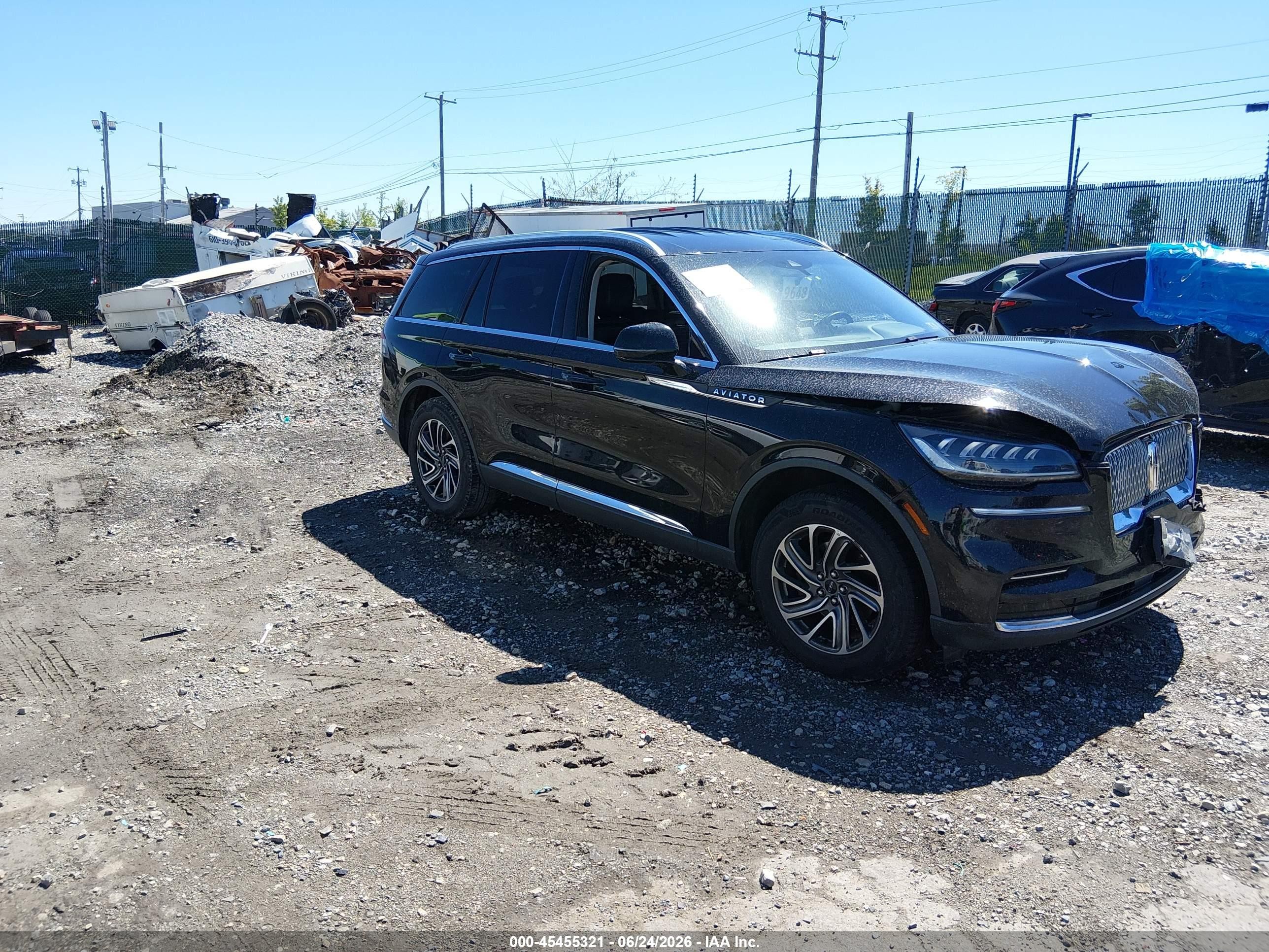 2022 Lincoln Aviator VIN 5LM5J0XC8NGL14652 IAAI salvage auction — Front End, Salvage (Pennsylvania), sold $4,000 on 2026-09-10 (photo 1)