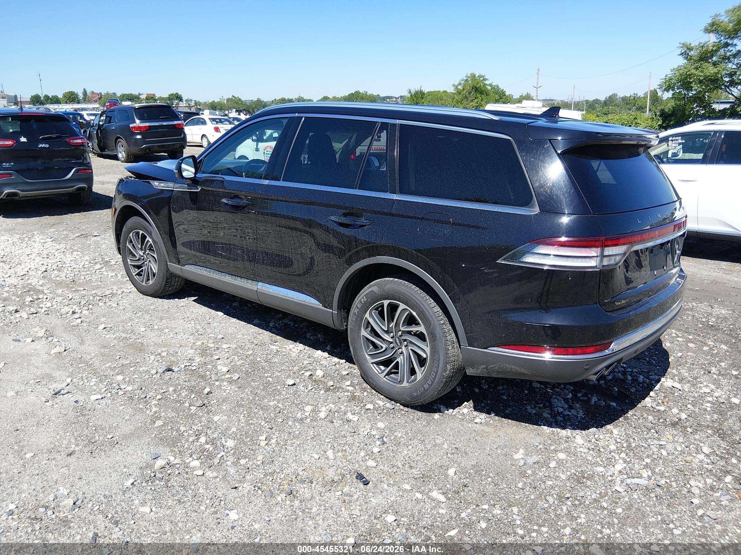2022 Lincoln Aviator VIN 5LM5J0XC8NGL14652 IAAI salvage auction — Front End, Salvage (Pennsylvania), sold $4,000 on 2026-09-10 (photo 3)