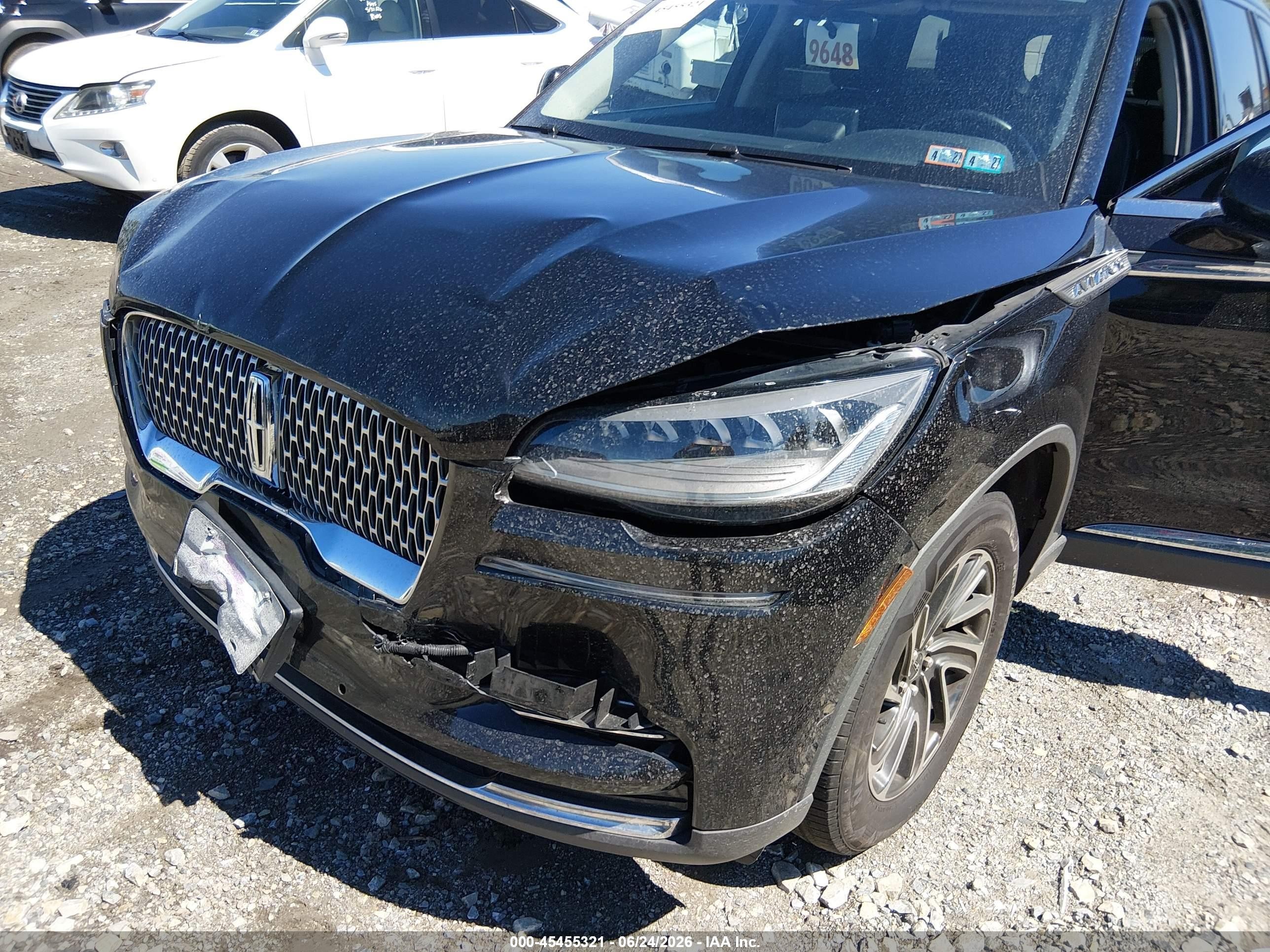 2022 Lincoln Aviator VIN 5LM5J0XC8NGL14652 IAAI salvage auction — Front End, Salvage (Pennsylvania), sold $4,000 on 2026-09-10 (photo 6)