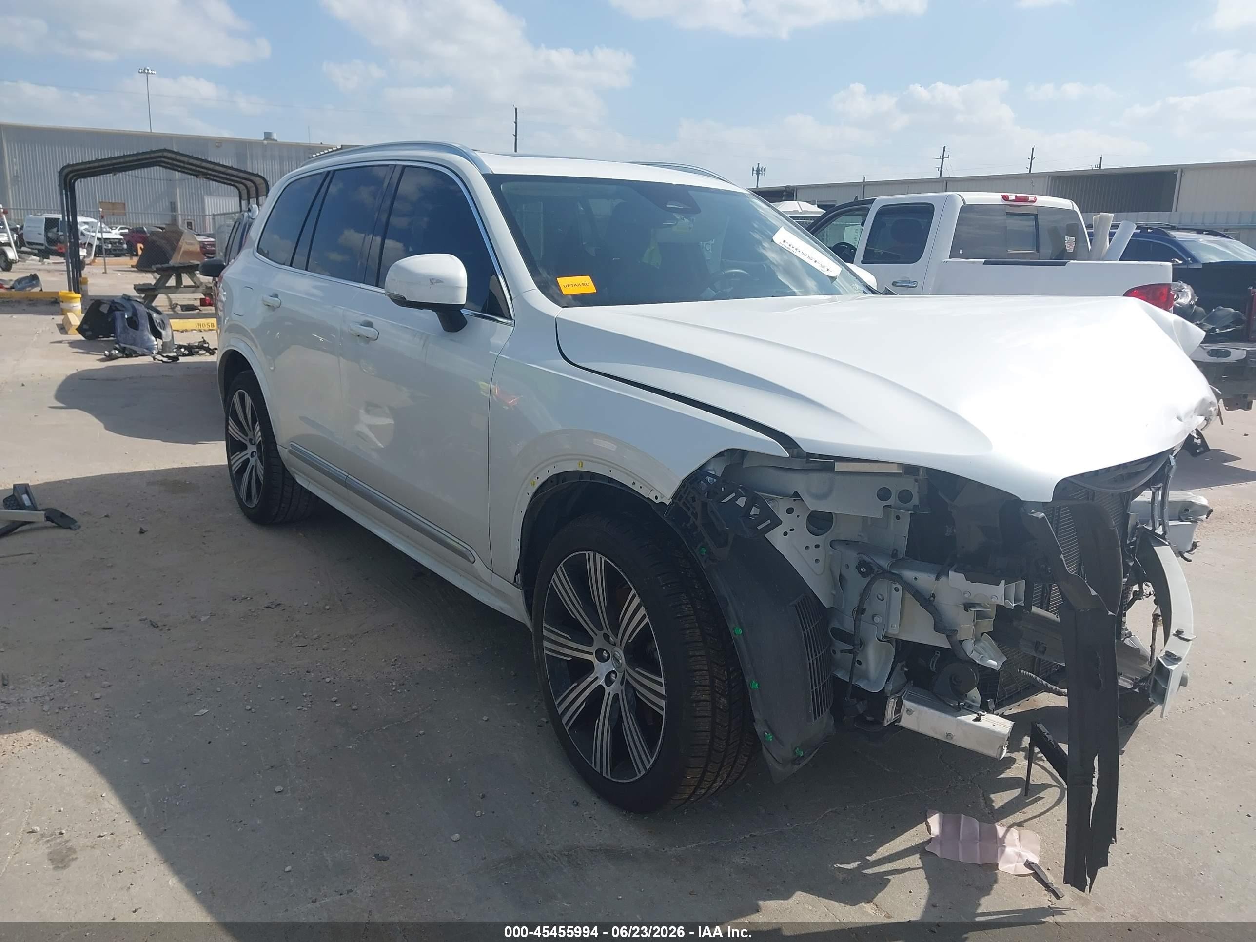 2023 Volvo XC90 VIN YV40621A8P1905394 — IAAI salvage auction photo