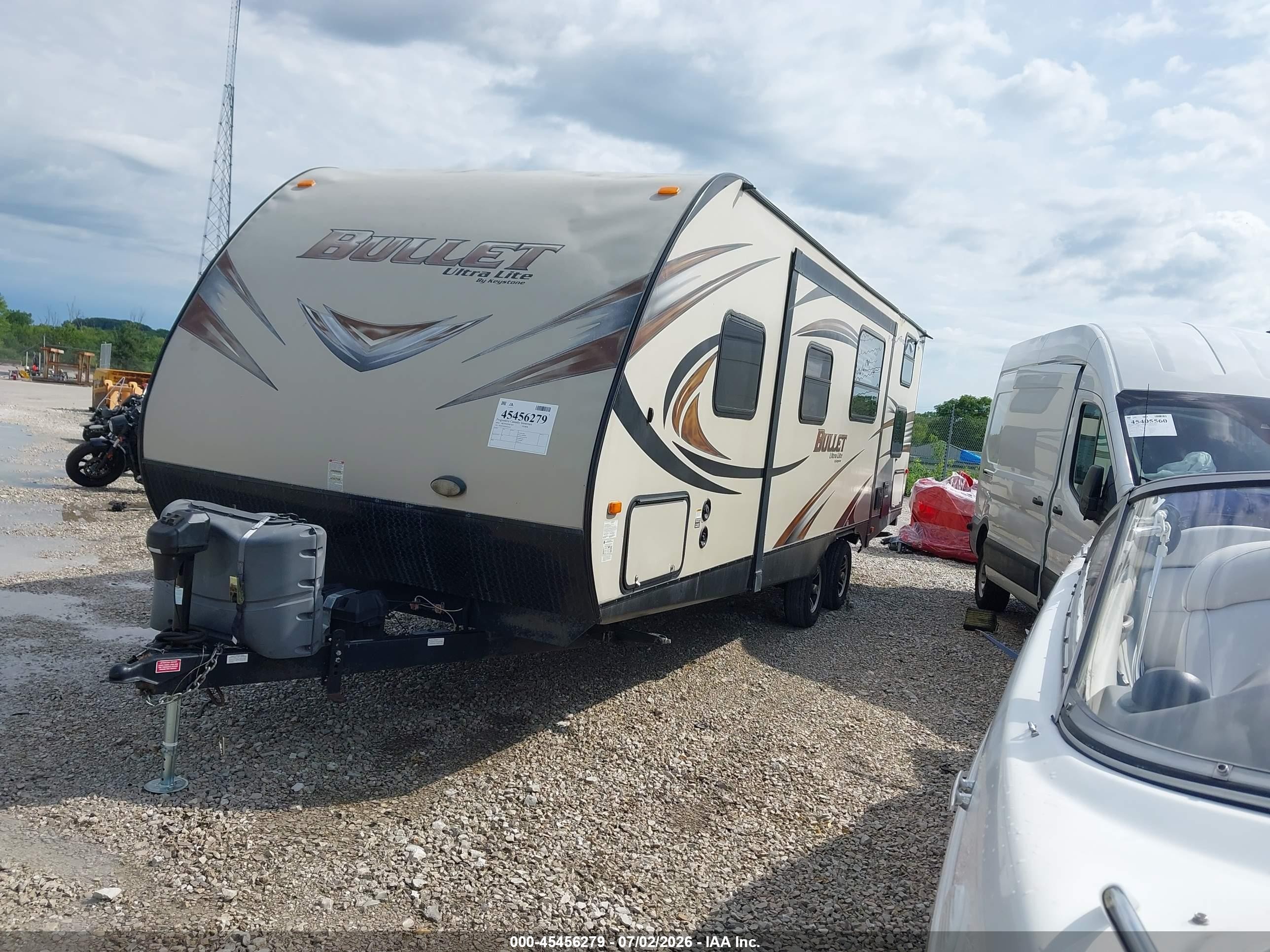 2014 Keystone Rv Bullet VIN 4YDT2722XED424197 IAAI salvage auction — Unknown, Salvage (Illinois), sold $1,800 on 2026-09-30 (photo 2)