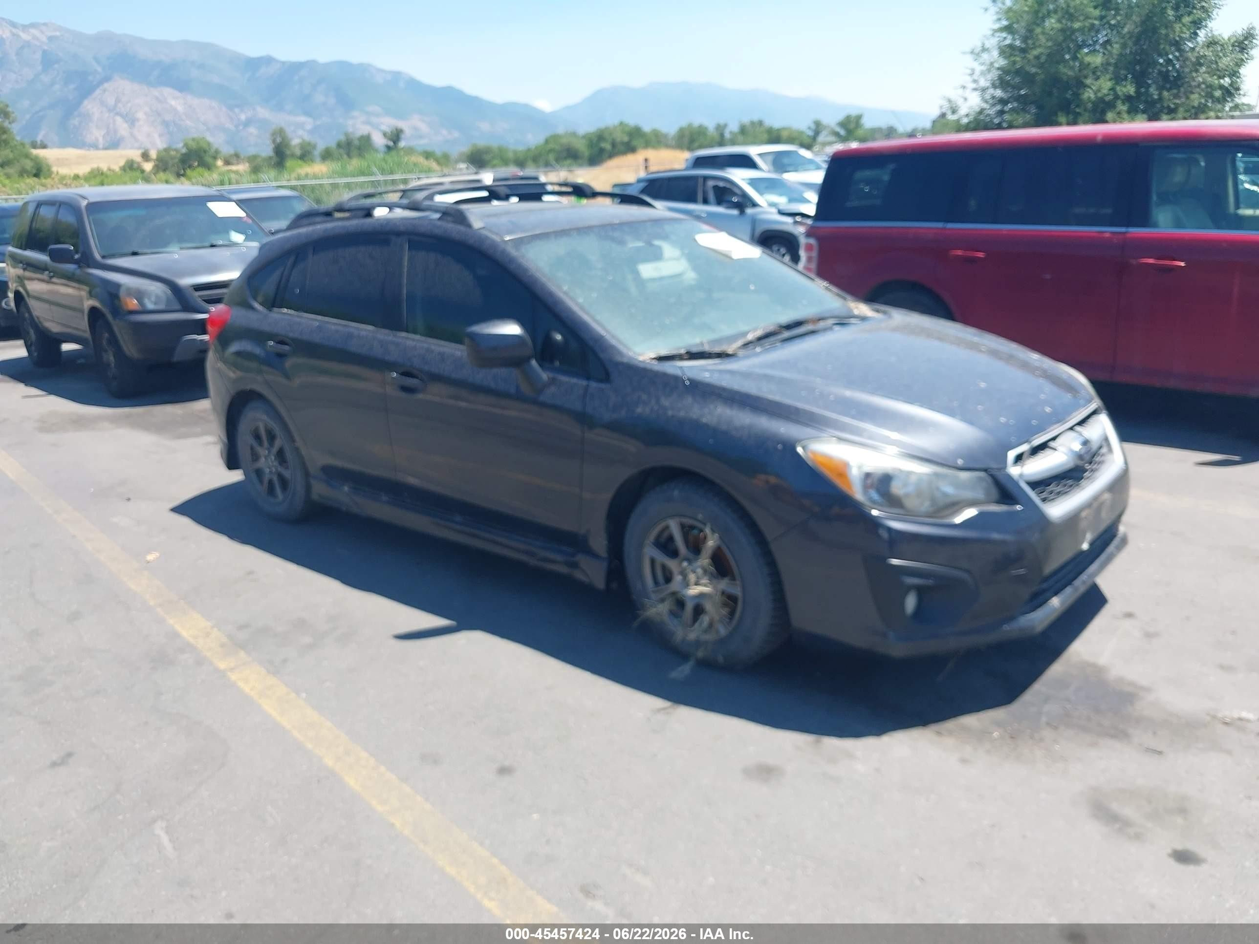 2012 Subaru Impreza VIN JF1GPAS66CH246242 IAAI salvage auction — Normal Wear, Clear (Utah), sold $750 on 2026-07-09 (photo 1)
