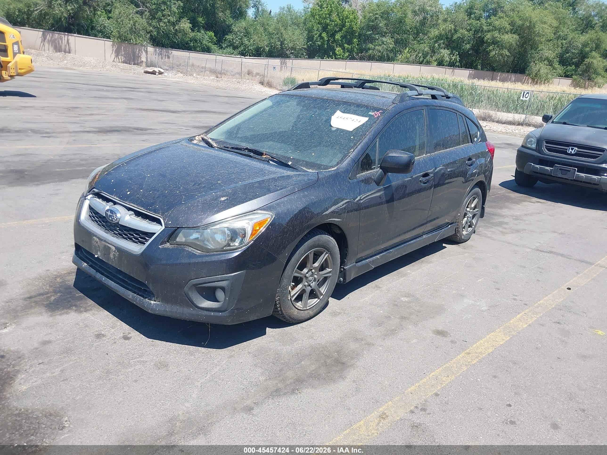 2012 Subaru Impreza VIN JF1GPAS66CH246242 IAAI salvage auction — Normal Wear, Clear (Utah), sold $750 on 2026-07-09 (photo 2)