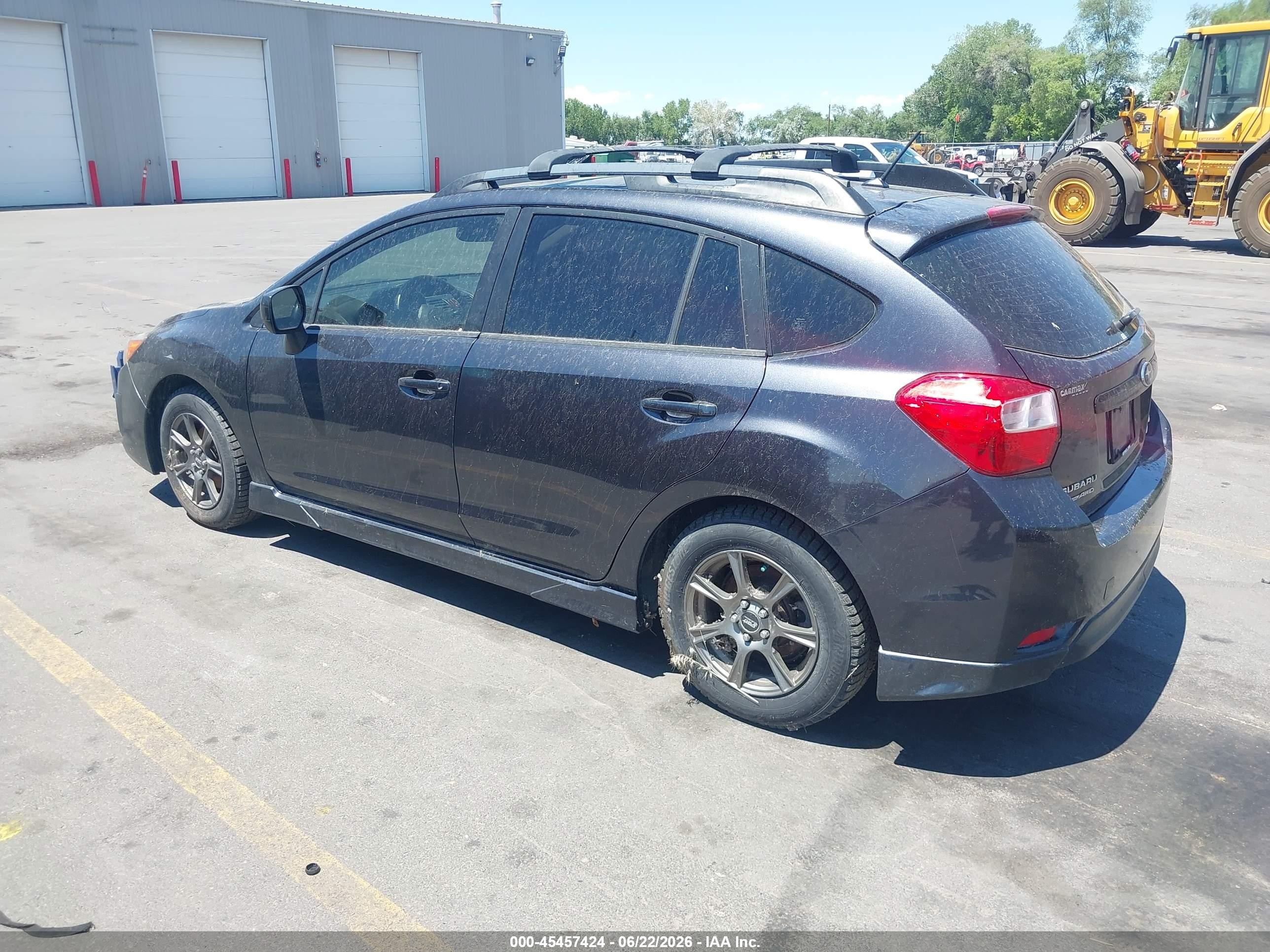 2012 Subaru Impreza VIN JF1GPAS66CH246242 IAAI salvage auction — Normal Wear, Clear (Utah), sold $750 on 2026-07-09 (photo 3)