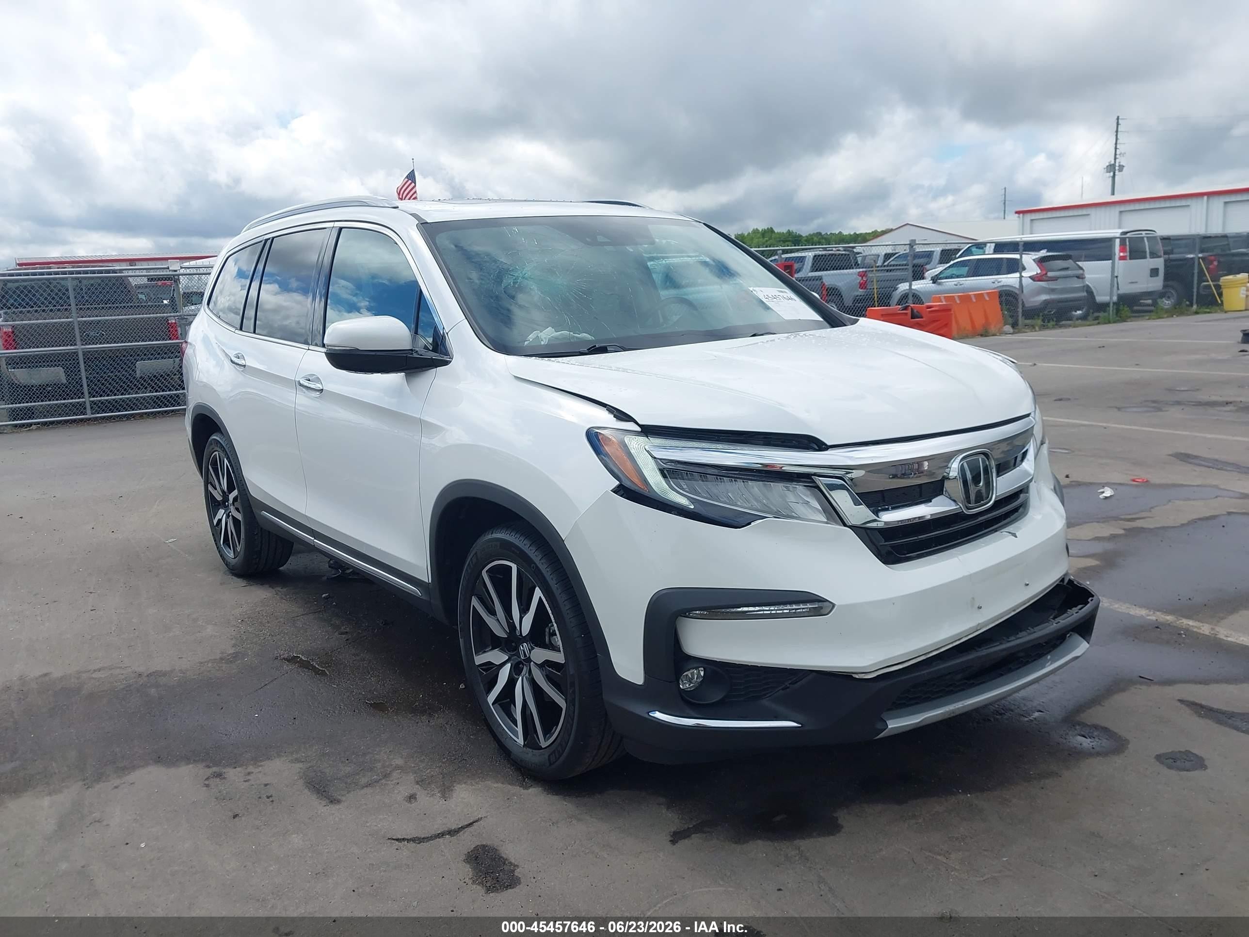 2022 Honda Pilot VIN 5FNYF6H01NB074738 — IAAI salvage auction photo
