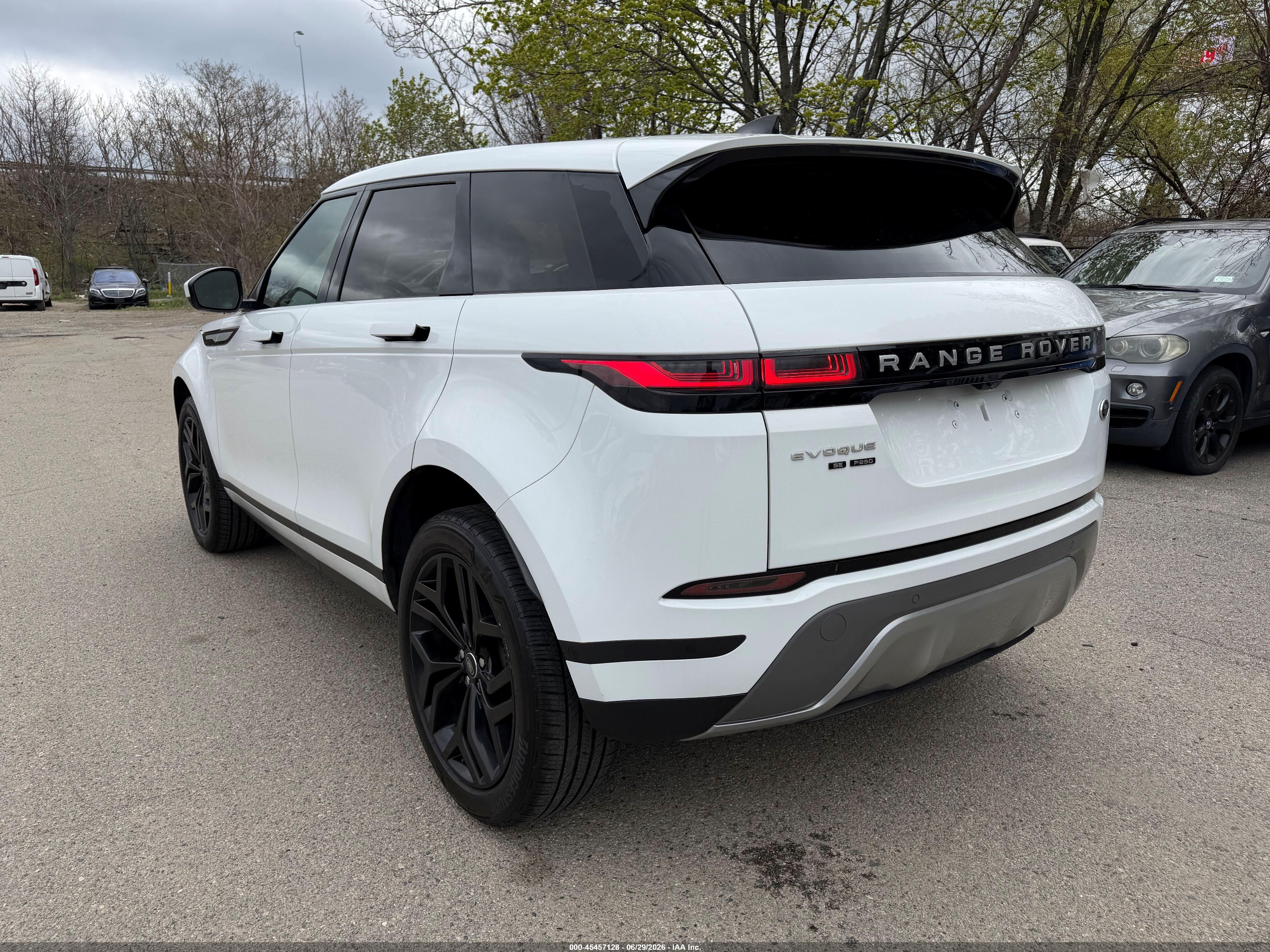 2020 Land Rover Range Rover Evoque VIN SALZP2FX7LH075196 IAAI salvage auction — Unknown, Clear (Rhode Island), sold $4,750 on 2026-07-08 (photo 3)