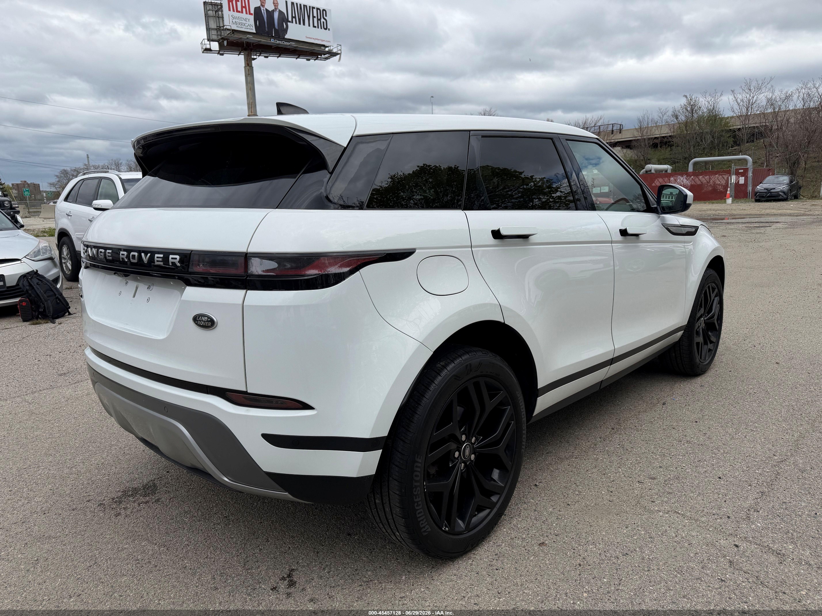 2020 Land Rover Range Rover Evoque VIN SALZP2FX7LH075196 IAAI salvage auction — Unknown, Clear (Rhode Island), sold $4,750 on 2026-07-08 (photo 4)