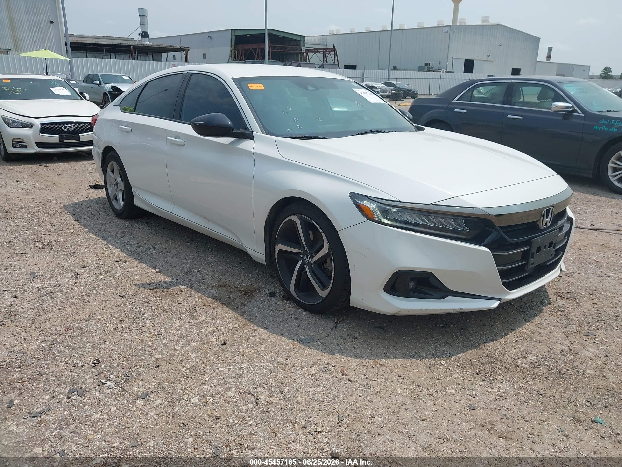 2021 Honda Accord VIN 1HGCV1F33MA105803 — IAAI salvage auction photo