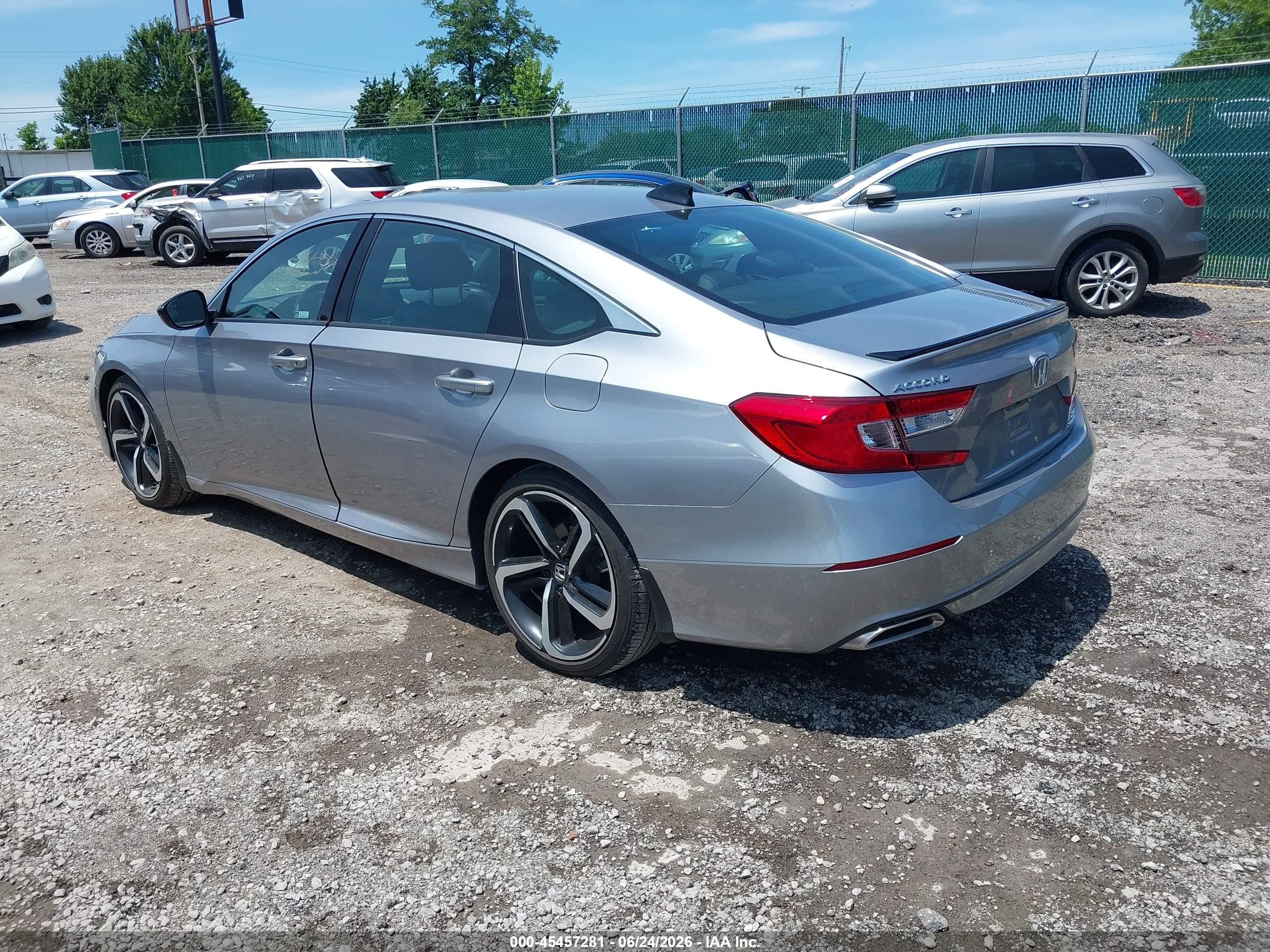 2022 Honda Accord VIN 1HGCV2F38NA018311 IAAI salvage auction — Front End, Salvage (Idaho), sold $11,900 on 2026-07-04 (photo 3)