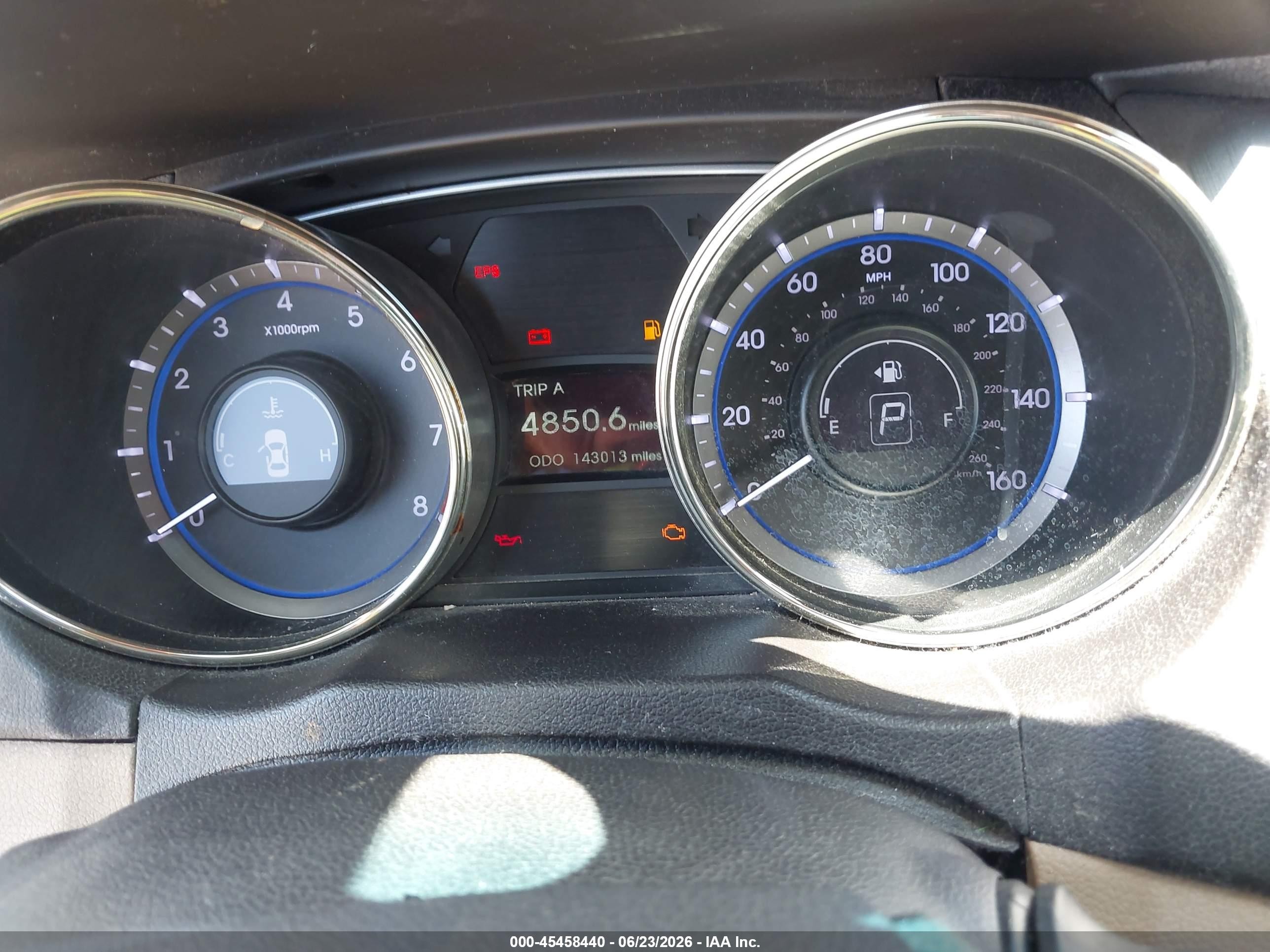 2012 Hyundai Sonata VIN 5NPEB4AC4CH368351 IAAI salvage auction — Vandalized, Salvage (California), sold $500 on 2026-07-09 (photo 7)