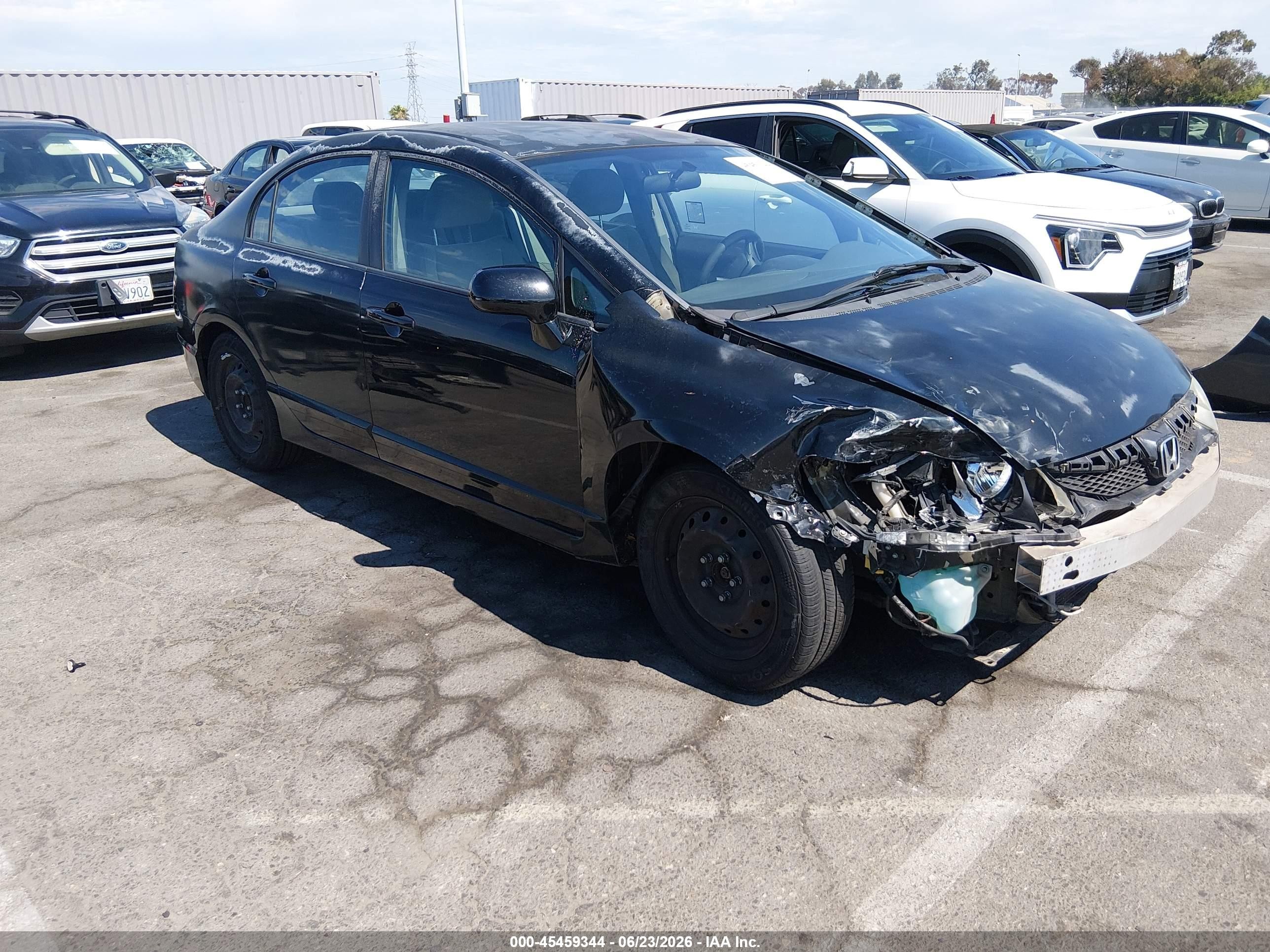 2011 Honda Civic VIN 2HGFA1F50BH513524 IAAI salvage auction — Unknown, Salvage (California), sold $550 on 2026-07-02 (photo 1)