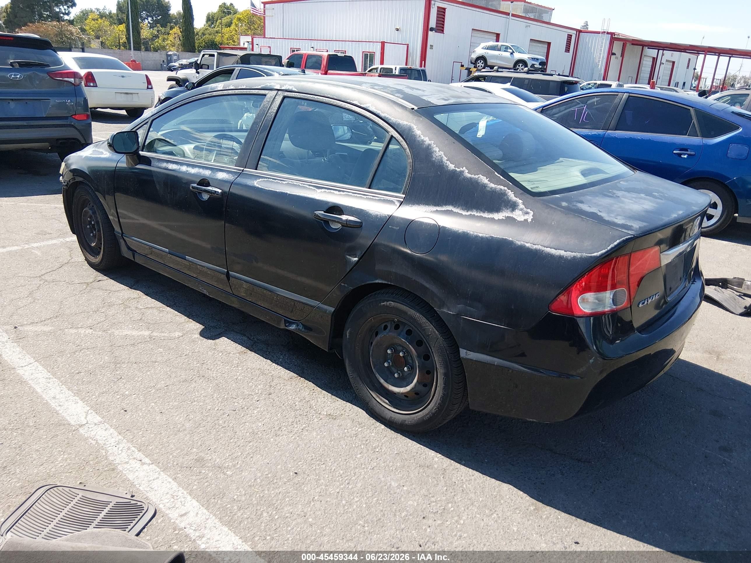 2011 Honda Civic VIN 2HGFA1F50BH513524 IAAI salvage auction — Unknown, Salvage (California), sold $550 on 2026-07-02 (photo 3)