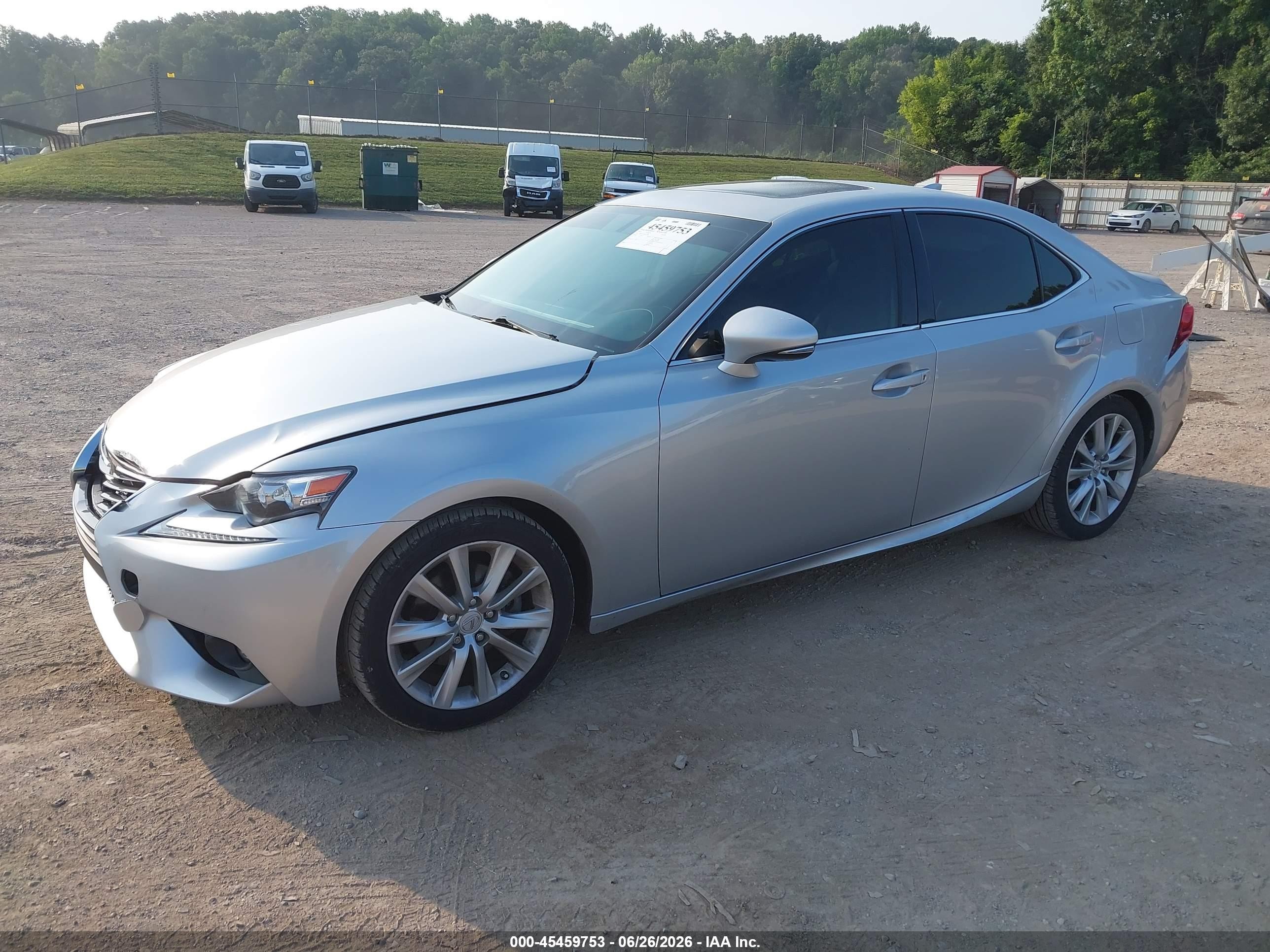 2015 Lexus Is VIN JTHCF1D23F5022422 IAAI salvage auction — Front End, Salvage (Tennessee), sold $4,950 on 2026-09-23 (photo 2)