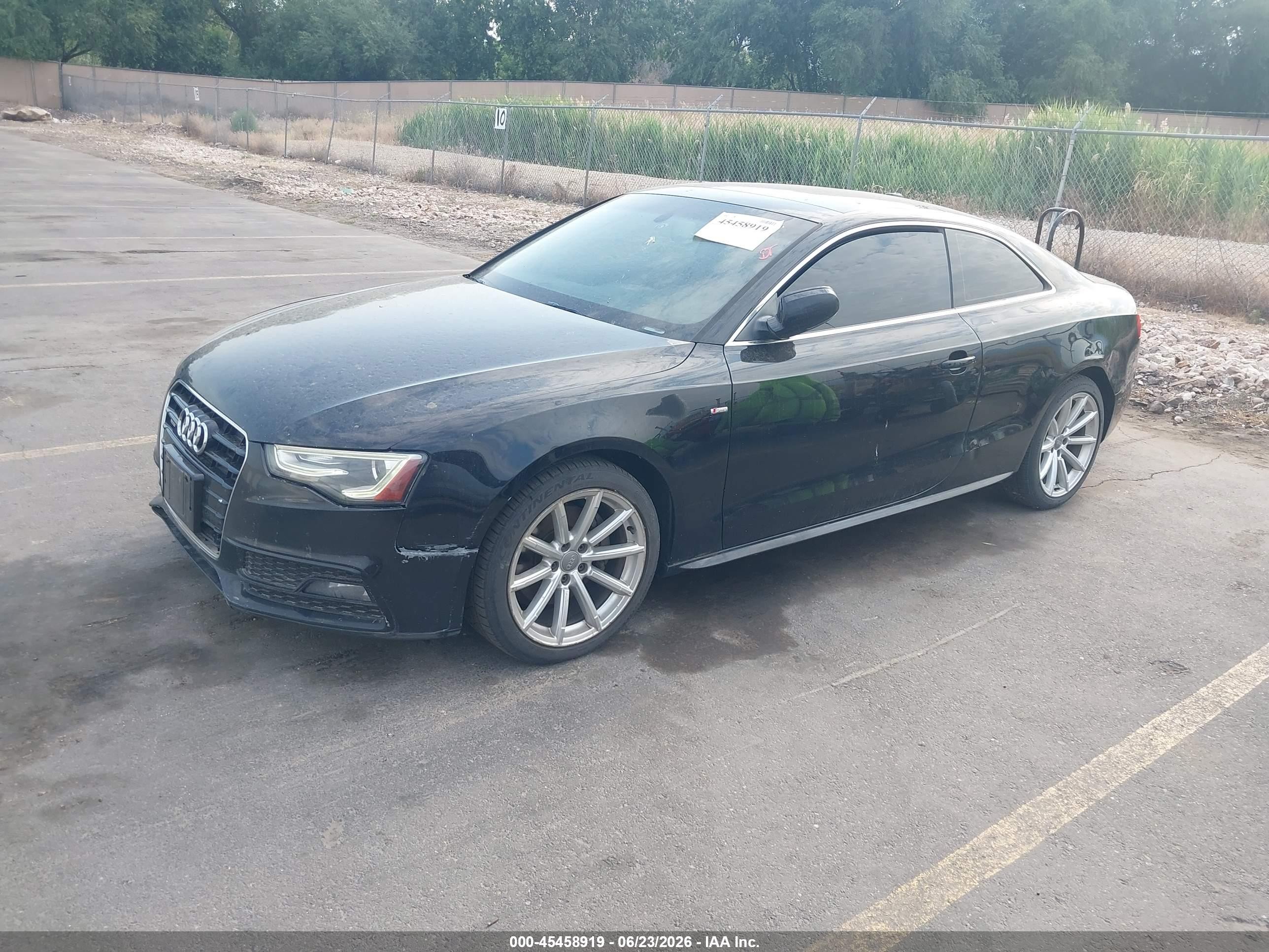 2015 Audi A5 VIN WAUMFAFR5FA011202 IAAI salvage auction — Normal Wear, Flood/Restored (Utah), sold $675 on 2026-07-09 (photo 2)