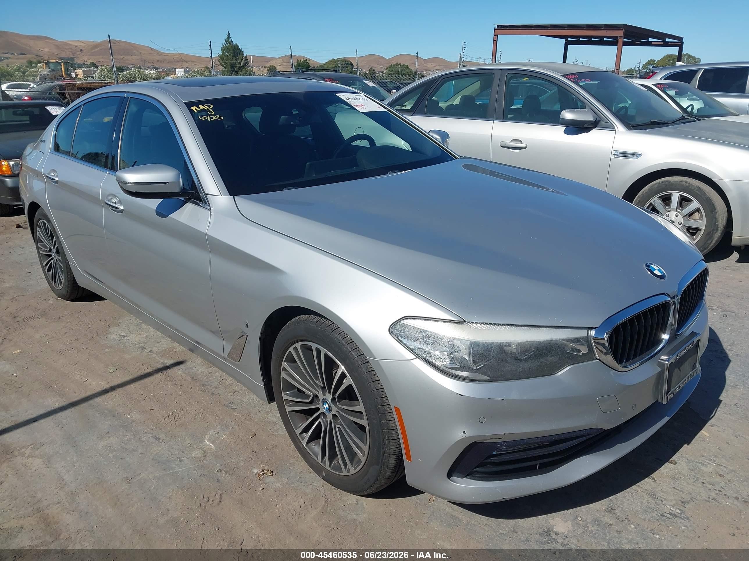 2018 BMW 5 Series VIN WBAJA9C55JB033074 IAAI salvage auction — Normal Wear, Clear - Dealer Only (California), sold $5,150 on 2026-07-09 (photo 6)
