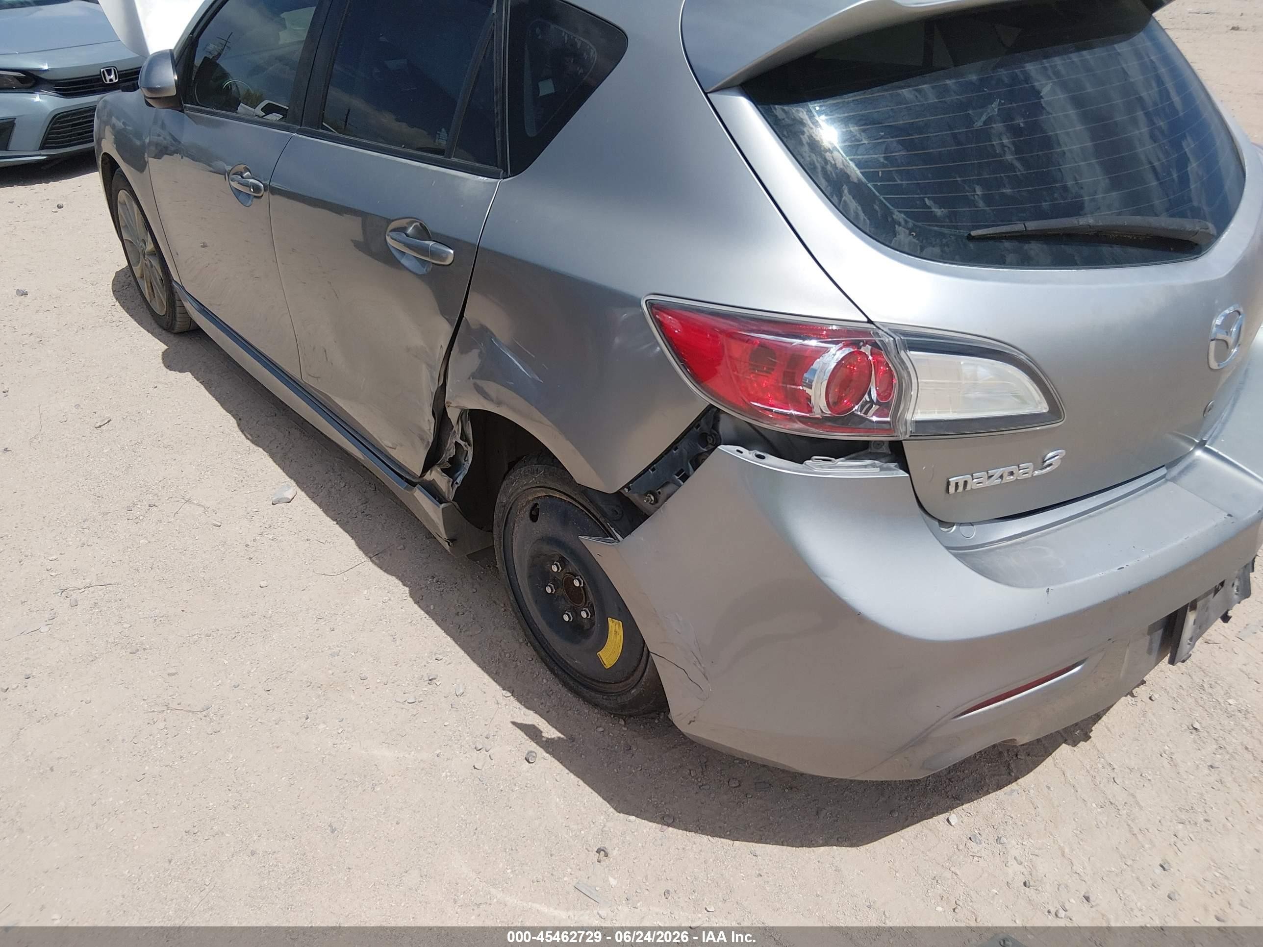 2010 Mazda 3 VIN JM1BL1H56A1245516 IAAI salvage auction — Rear End, Salvage (Arizona), sold $875 on 2026-09-26 (photo 6)