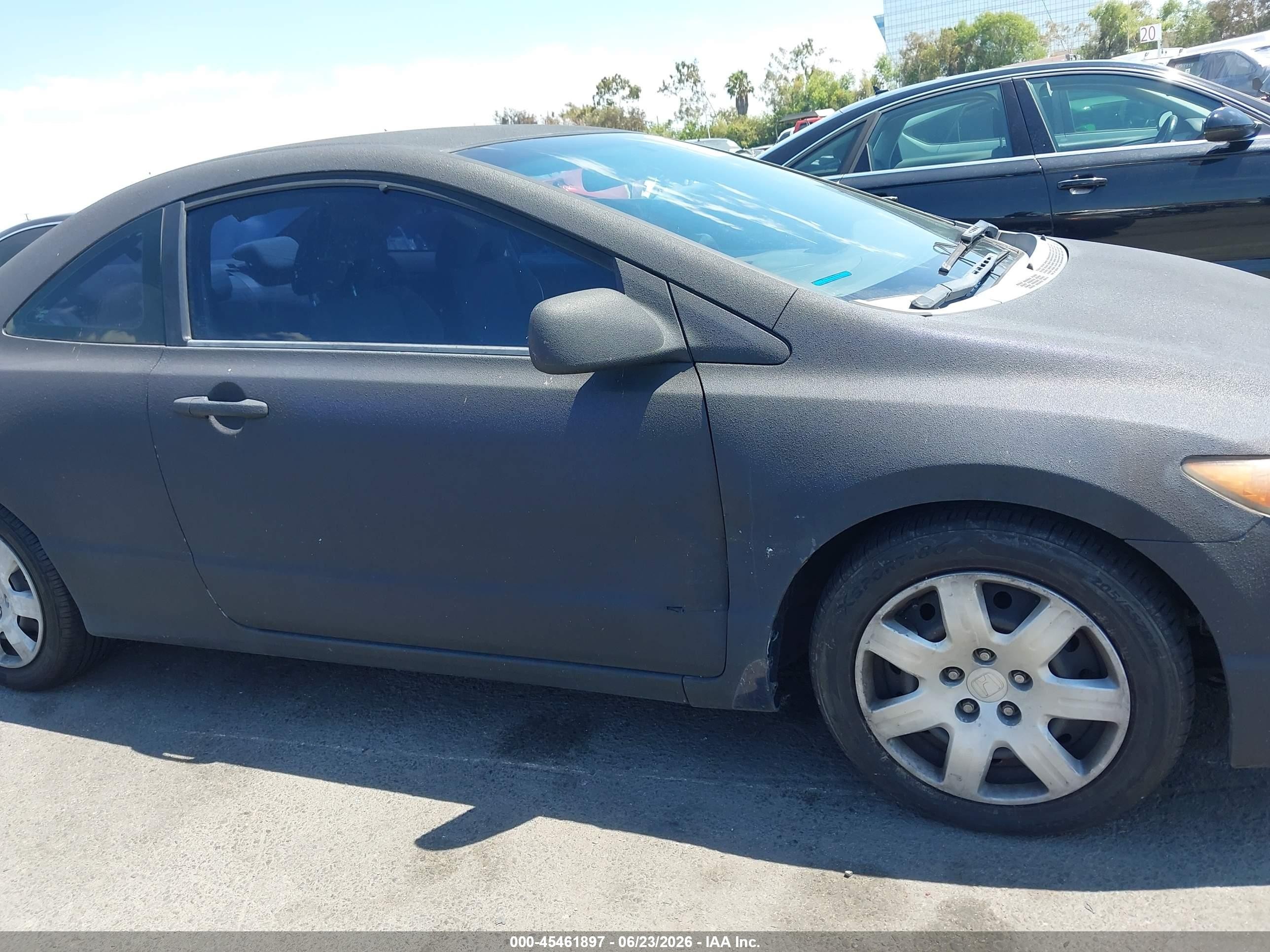 2007 Honda Civic VIN 2HGFG12637H575083 IAAI salvage auction — Normal Wear, Clear - Dealer Only (California), sold $350 on 2026-07-09 (photo 6)