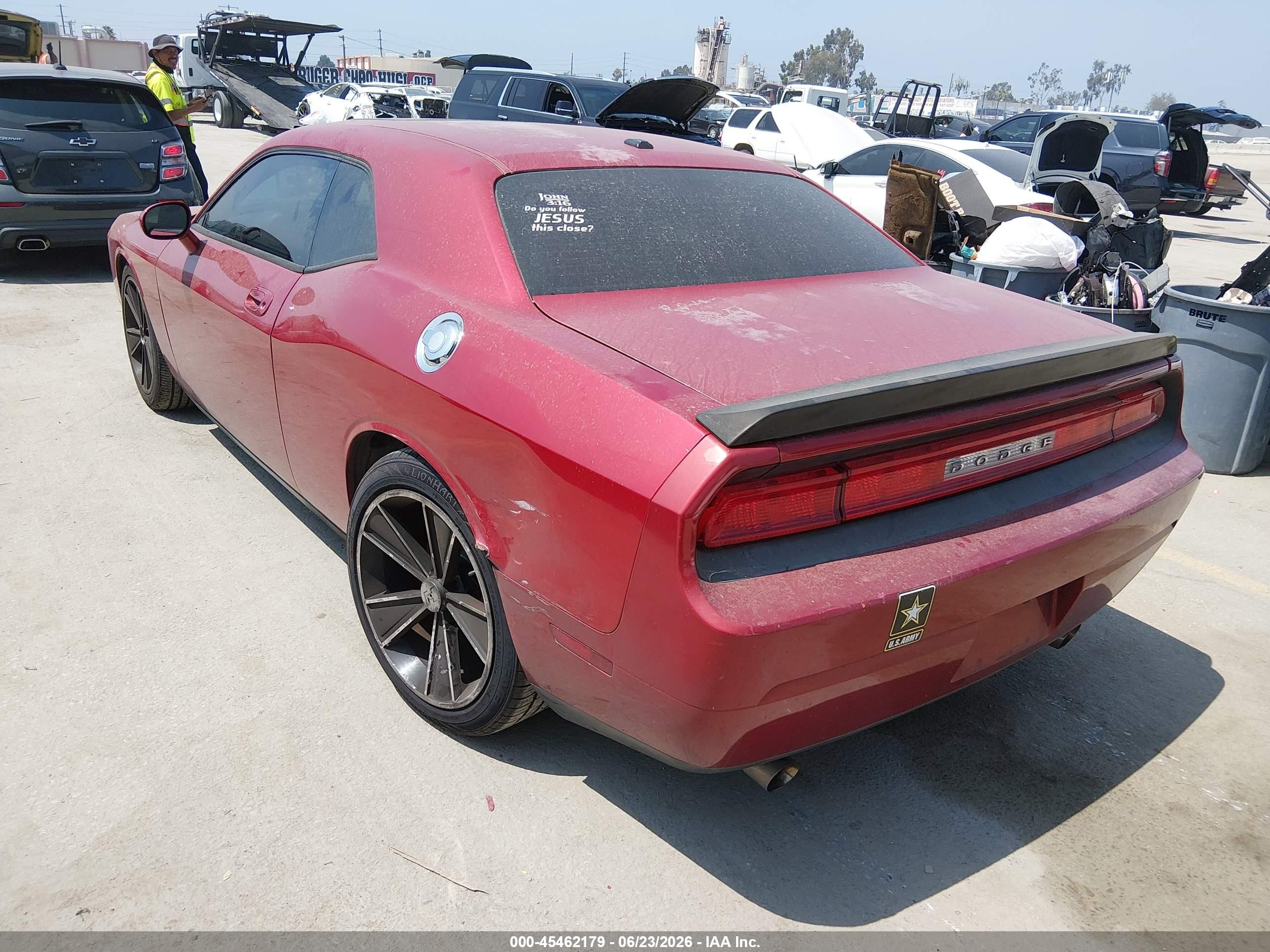 2010 Dodge Challenger VIN 2B3CJ4DV1AH109377 IAAI salvage auction — Rear End, Salvage (California), sold $1,150 on 2026-07-11 (photo 3)