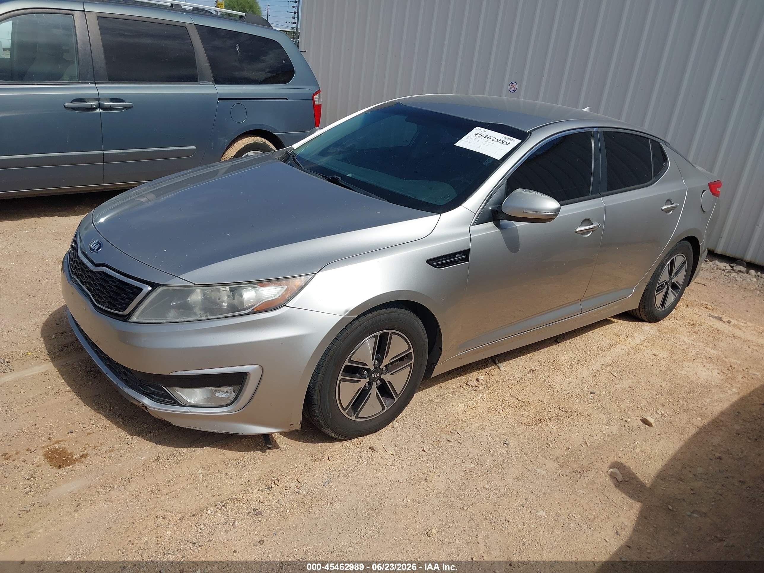 2012 Kia Optima Hybrid VIN KNAGM4AD1C5032746 IAAI salvage auction — Normal Wear, Clear-Dealer Only (Arizona), sold $750 on 2026-07-02 (photo 2)