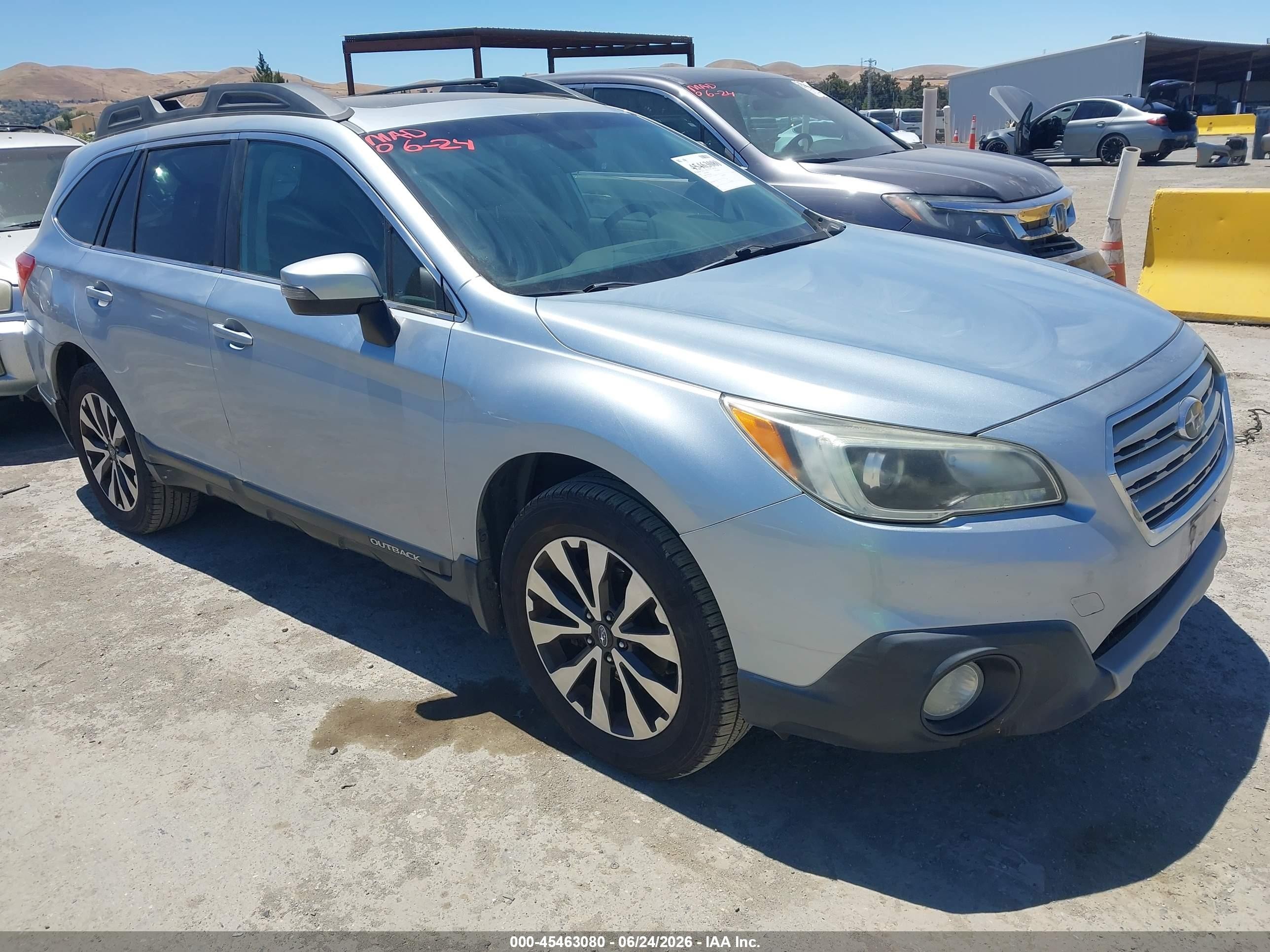 2016 Subaru Outback VIN 4S4BSANC4G3210424 IAAI salvage auction — Normal Wear, Clear - Dealer Only (California), sold $500 on 2026-07-09 (photo 1)