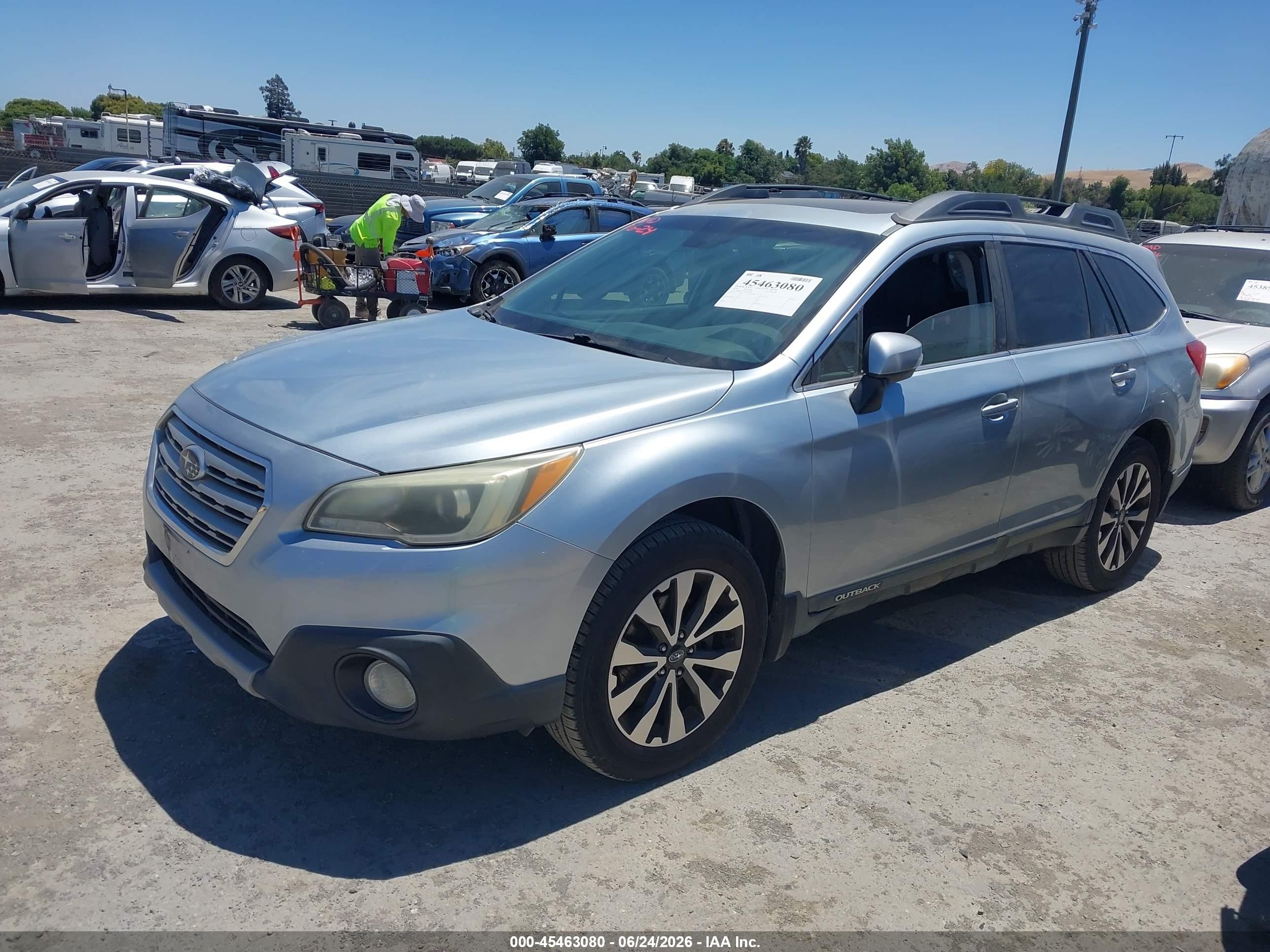 2016 Subaru Outback VIN 4S4BSANC4G3210424 IAAI salvage auction — Normal Wear, Clear - Dealer Only (California), sold $500 on 2026-07-09 (photo 2)
