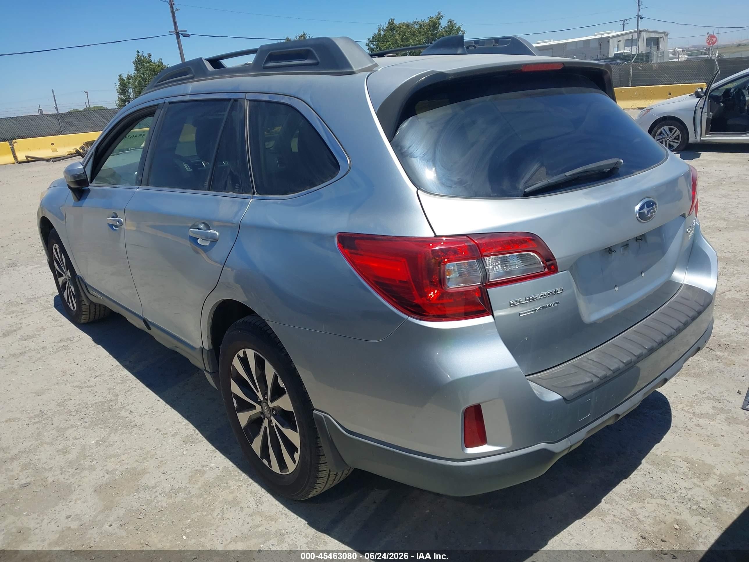2016 Subaru Outback VIN 4S4BSANC4G3210424 IAAI salvage auction — Normal Wear, Clear - Dealer Only (California), sold $500 on 2026-07-09 (photo 3)