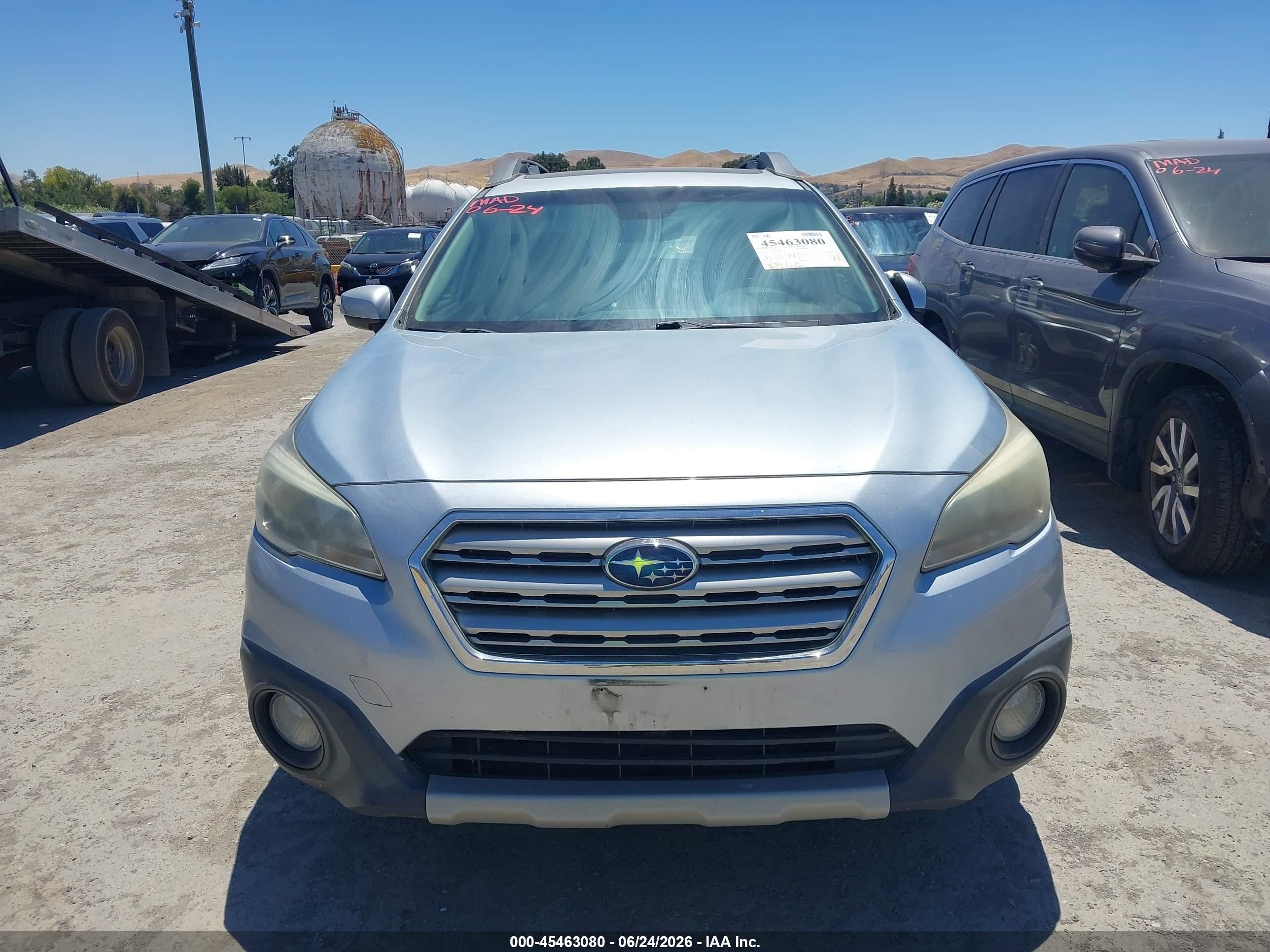 2016 Subaru Outback VIN 4S4BSANC4G3210424 IAAI salvage auction — Normal Wear, Clear - Dealer Only (California), sold $500 on 2026-07-09 (photo 6)