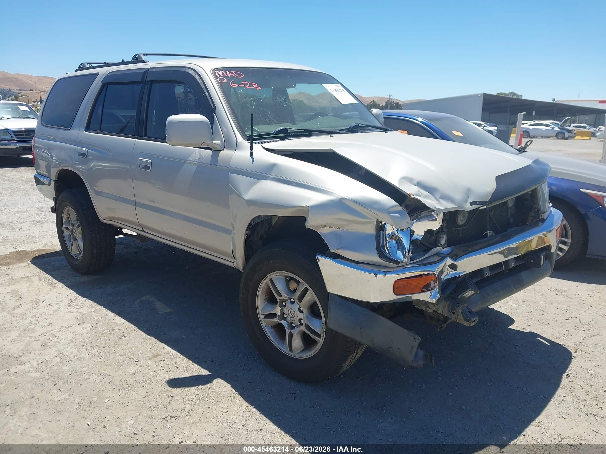 1997 Toyota 4Runner VIN JT3HN86R0V0107621 IAAI salvage auction — Normal Wear, Salvage (California), sold $975 on 2026-07-02 (photo 1)