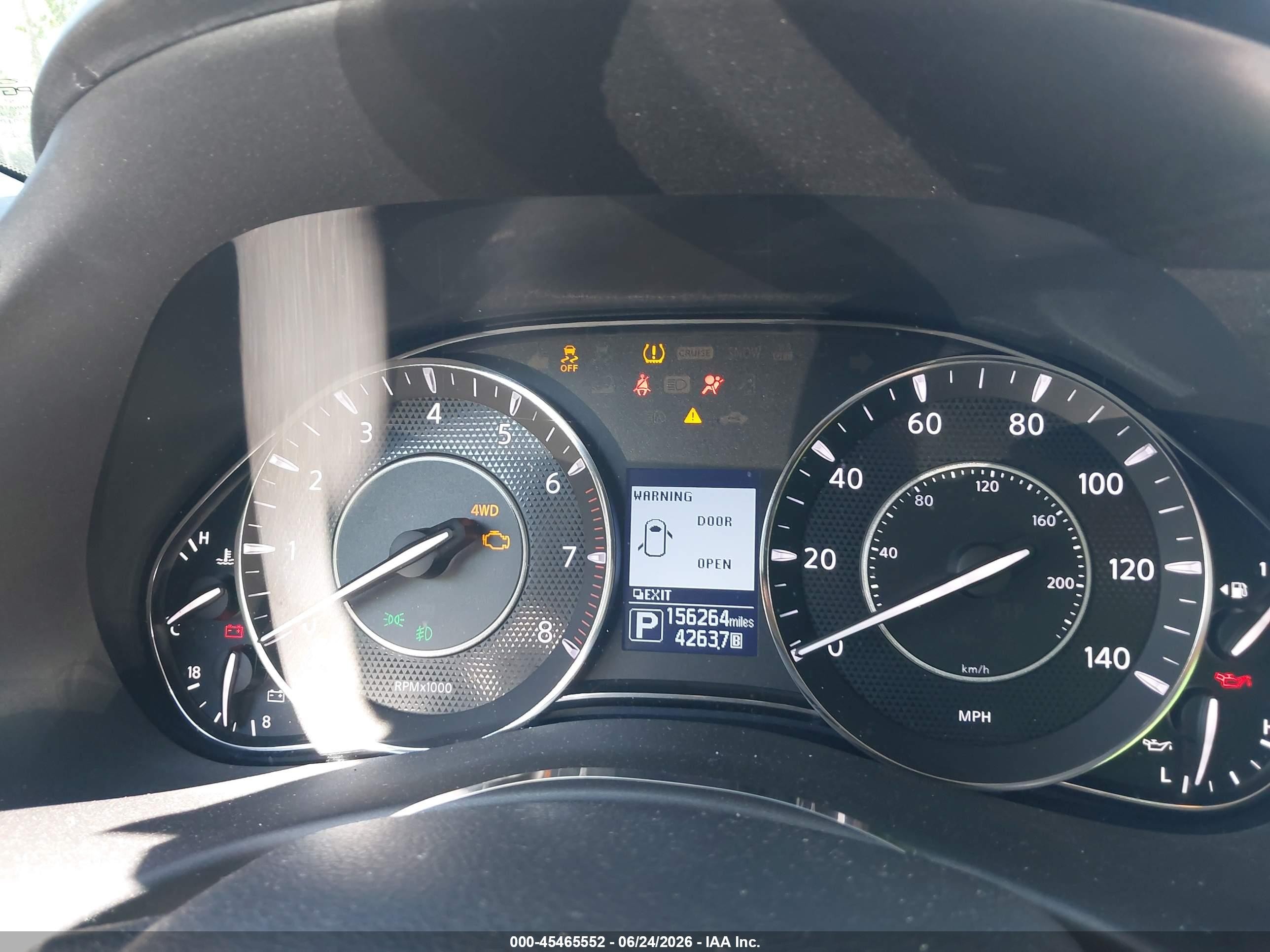 2018 Nissan Armada VIN JN8AY2NC1JX501875 IAAI salvage auction — Side, Salvage (Ohio), sold $5,700 on 2026-07-11 (photo 7)