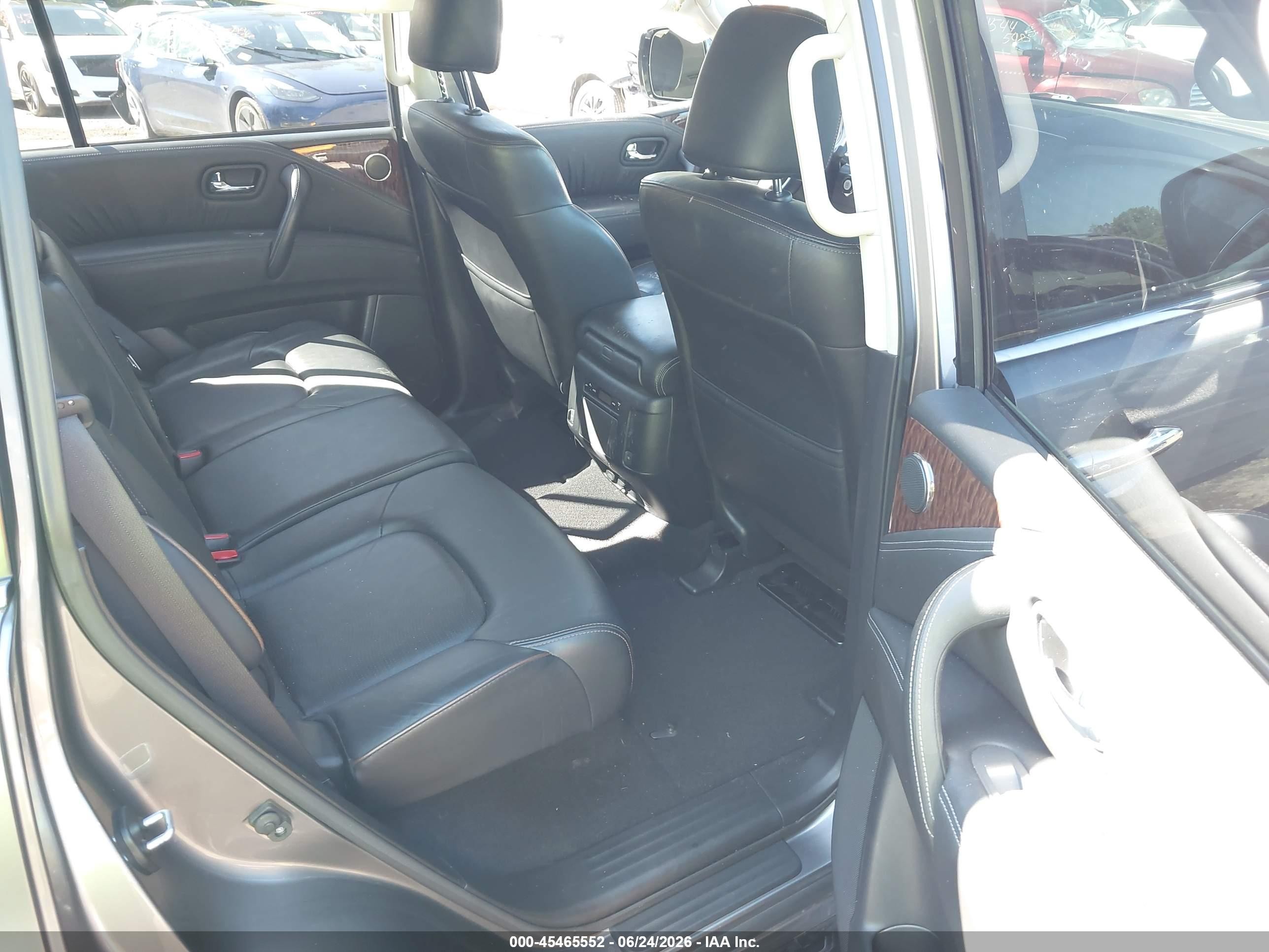 2018 Nissan Armada VIN JN8AY2NC1JX501875 IAAI salvage auction — Side, Salvage (Ohio), sold $5,700 on 2026-07-11 (photo 8)