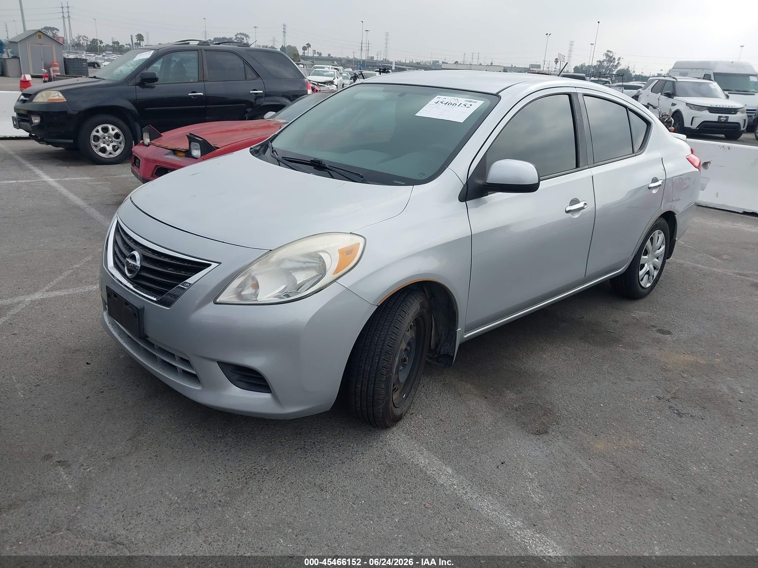 2014 Nissan Versa VIN 3N1CN7AP0EK458093 IAAI salvage auction — Normal Wear, Salvage (California), sold $475 on 2026-07-09 (photo 2)
