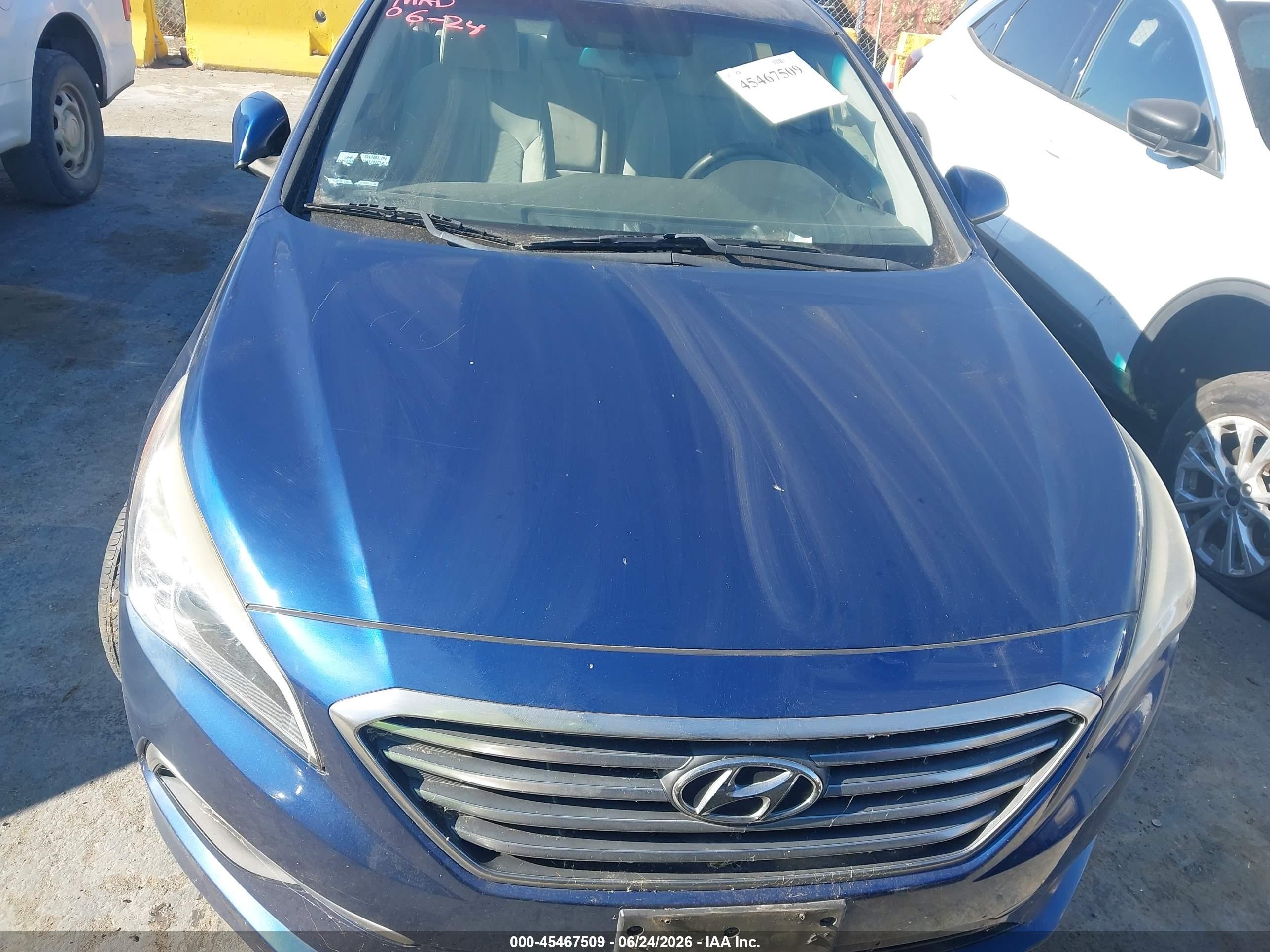 2016 Hyundai Sonata VIN 5NPE24AF3GH331341 IAAI salvage auction — Normal Wear, Clear - Dealer Only (California), sold $1,775 on 2026-07-06 (photo 6)
