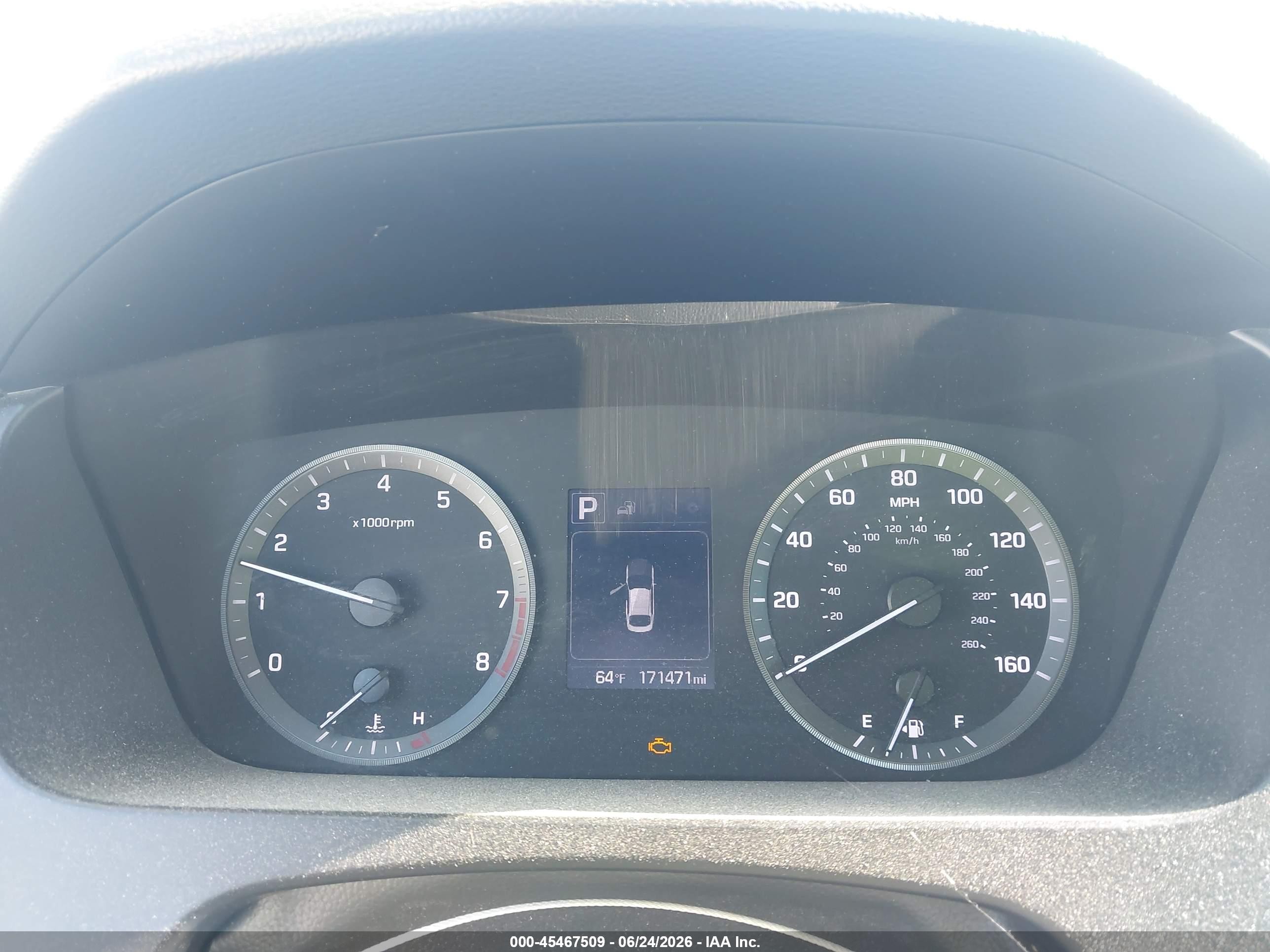 2016 Hyundai Sonata VIN 5NPE24AF3GH331341 IAAI salvage auction — Normal Wear, Clear - Dealer Only (California), sold $1,775 on 2026-07-06 (photo 7)