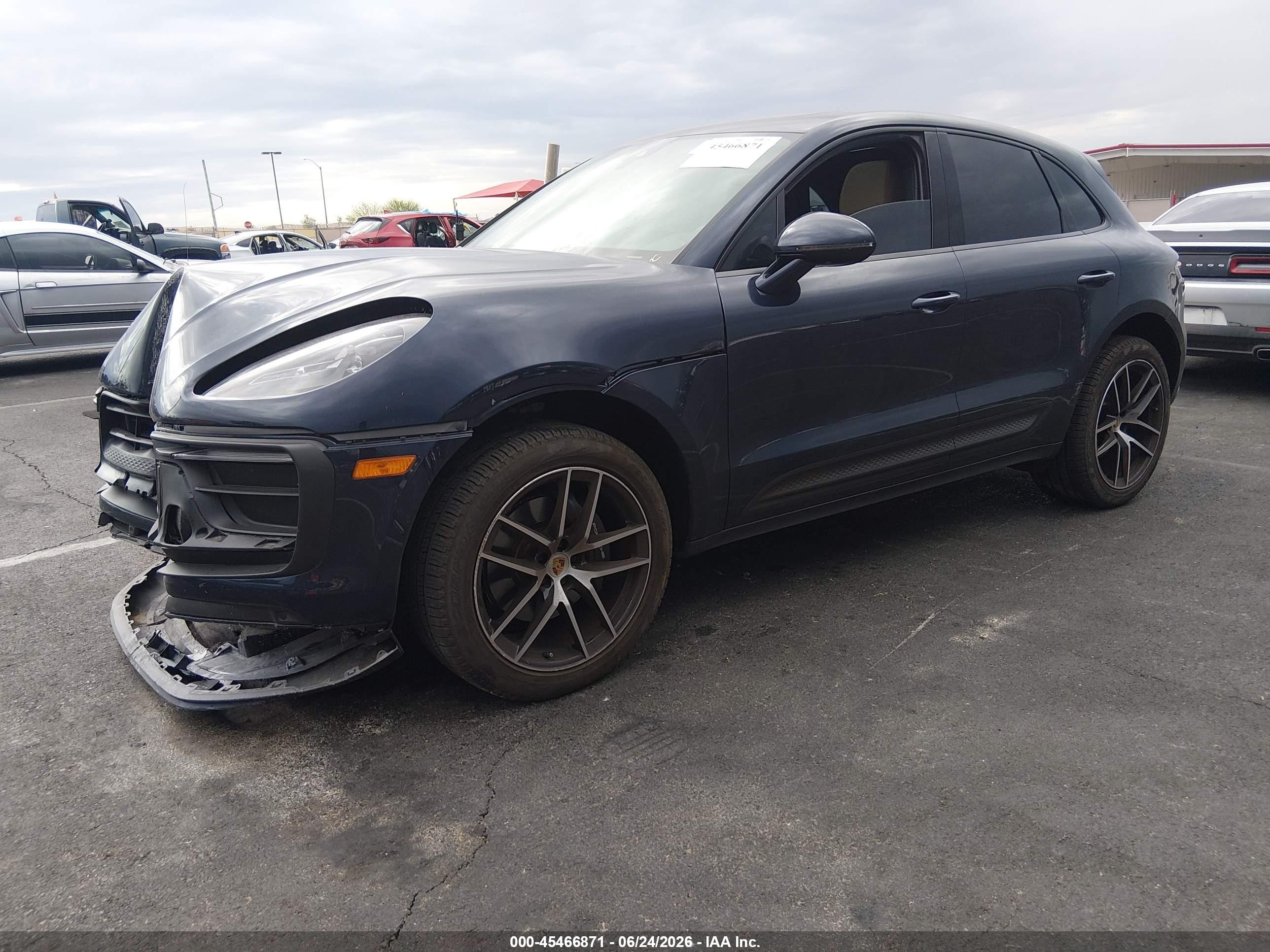 2023 Porsche Macan VIN WP1AA2A57PLB02040 IAAI salvage auction — Front End, Salvage (Nevada), sold $13,400 on 2026-09-25 (photo 2)