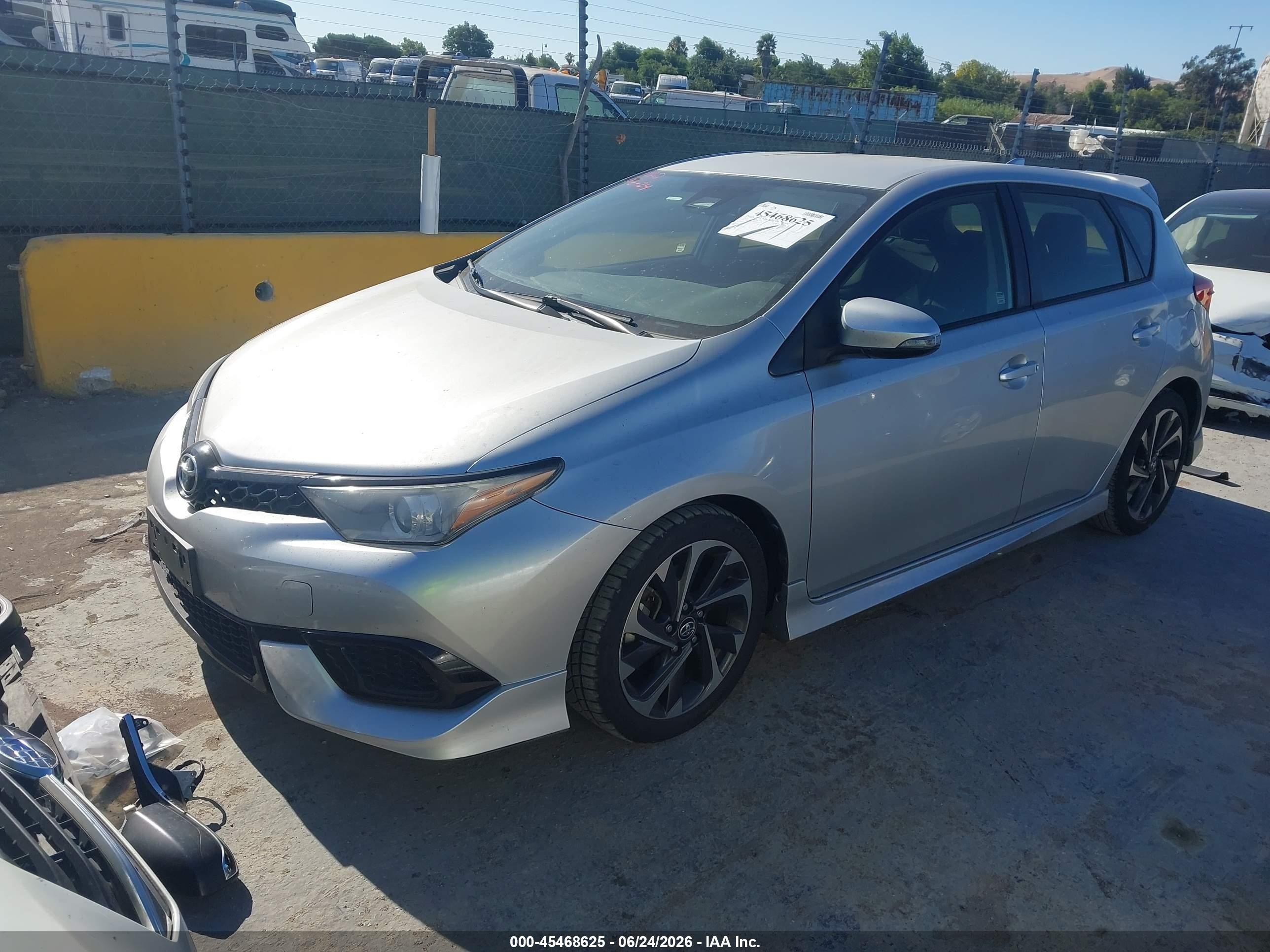 2017 Toyota Corolla VIN JTNKARJE0HJ549977 IAAI salvage auction — Unknown, Salvage (California), sold $4,150 on 2026-07-09 (photo 2)